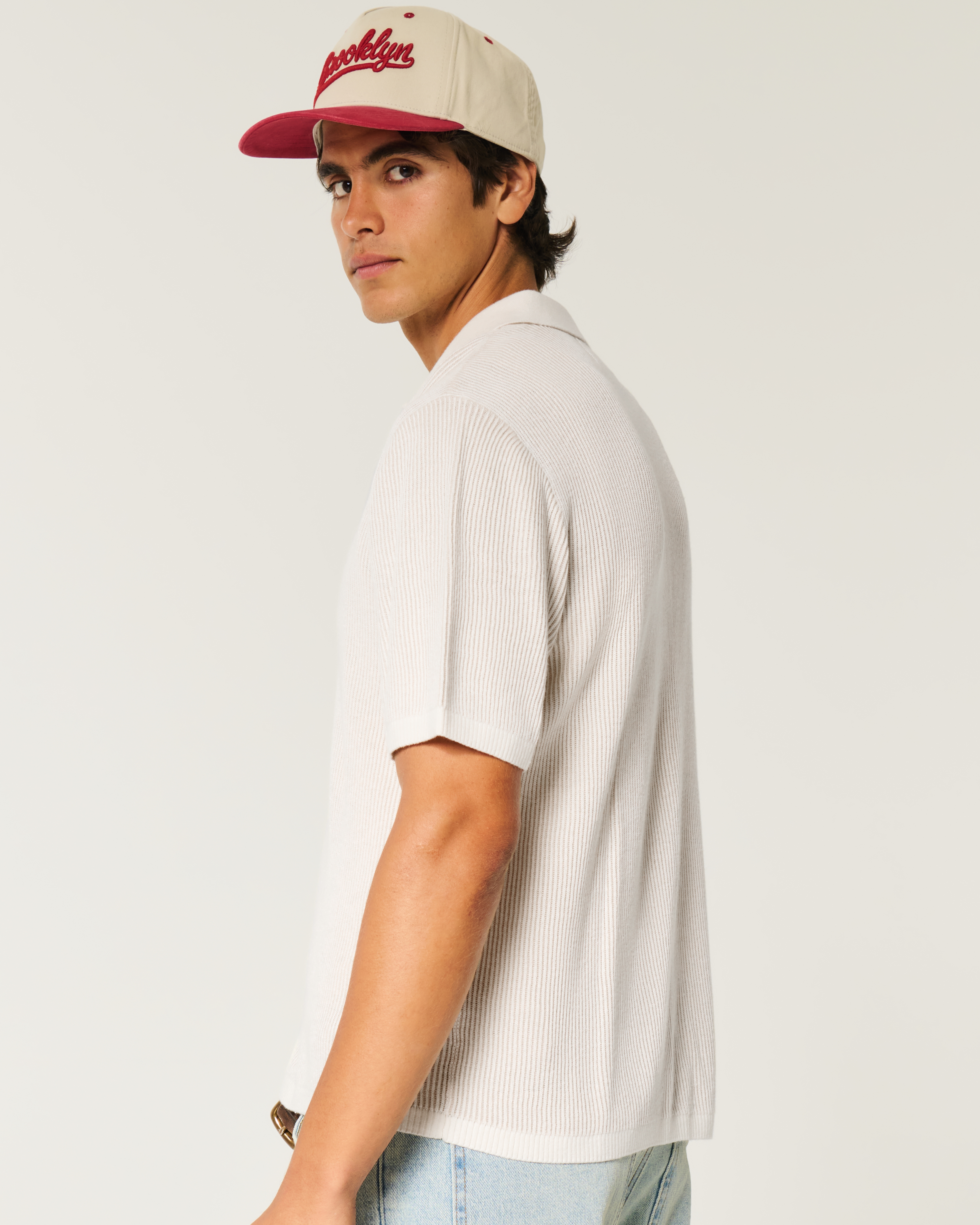 Boxy Sweater Polo