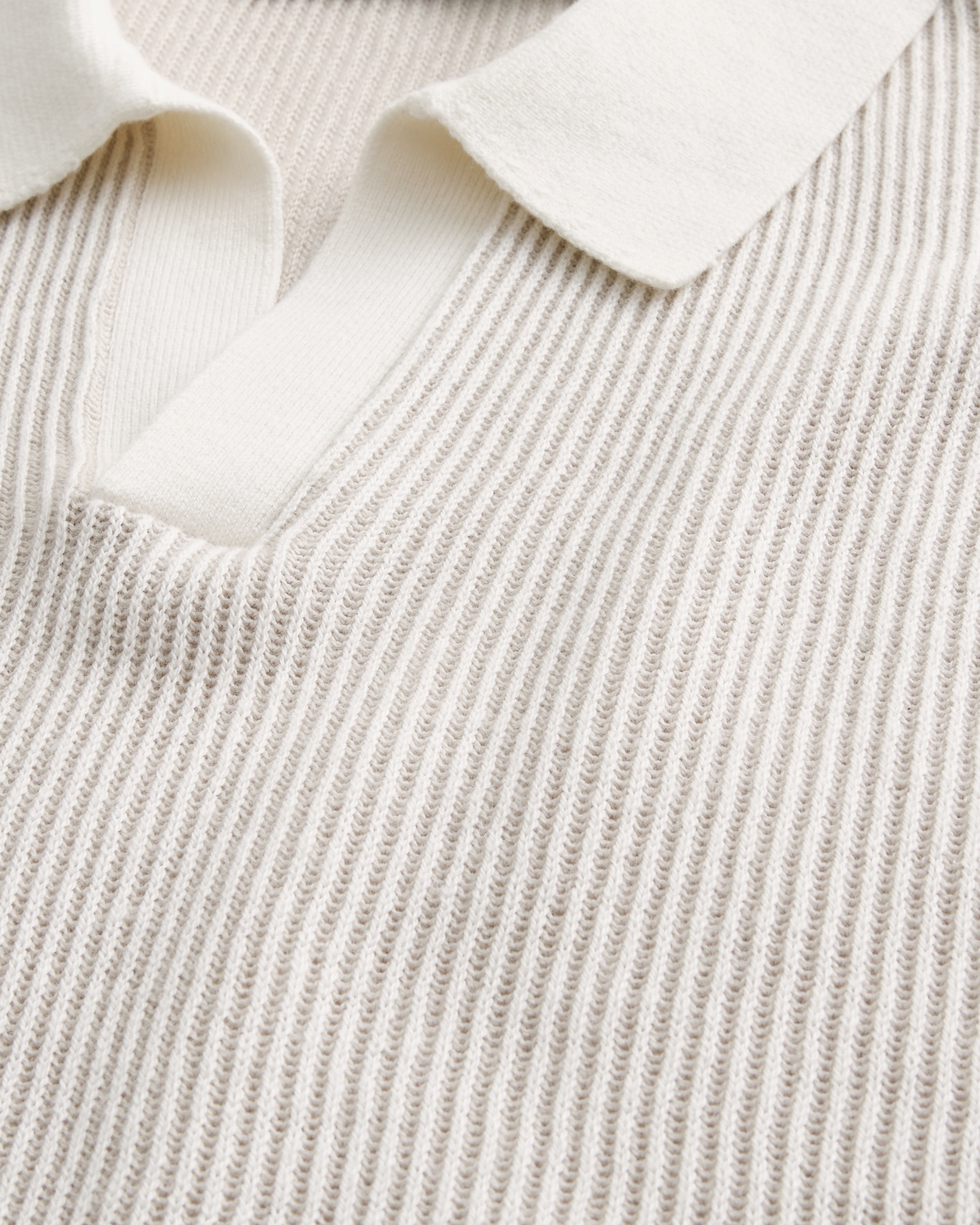 Boxy Sweater Polo