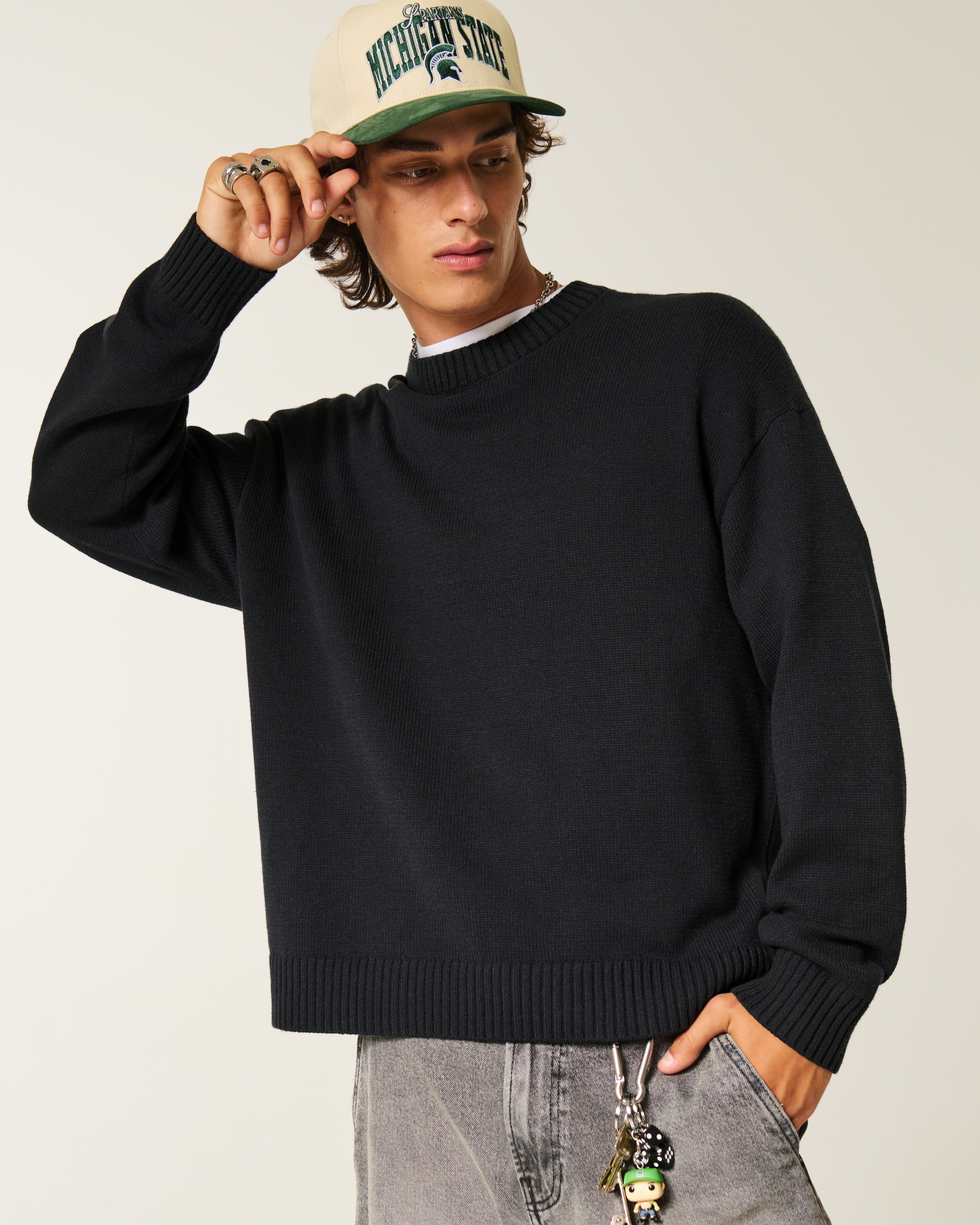 Boxy Crew Sweater