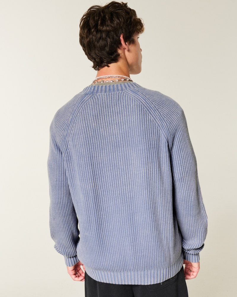 Boxy Washed Crew Sweater