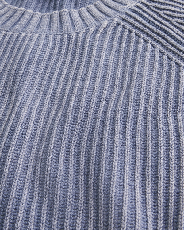 Boxy Washed Crew Sweater