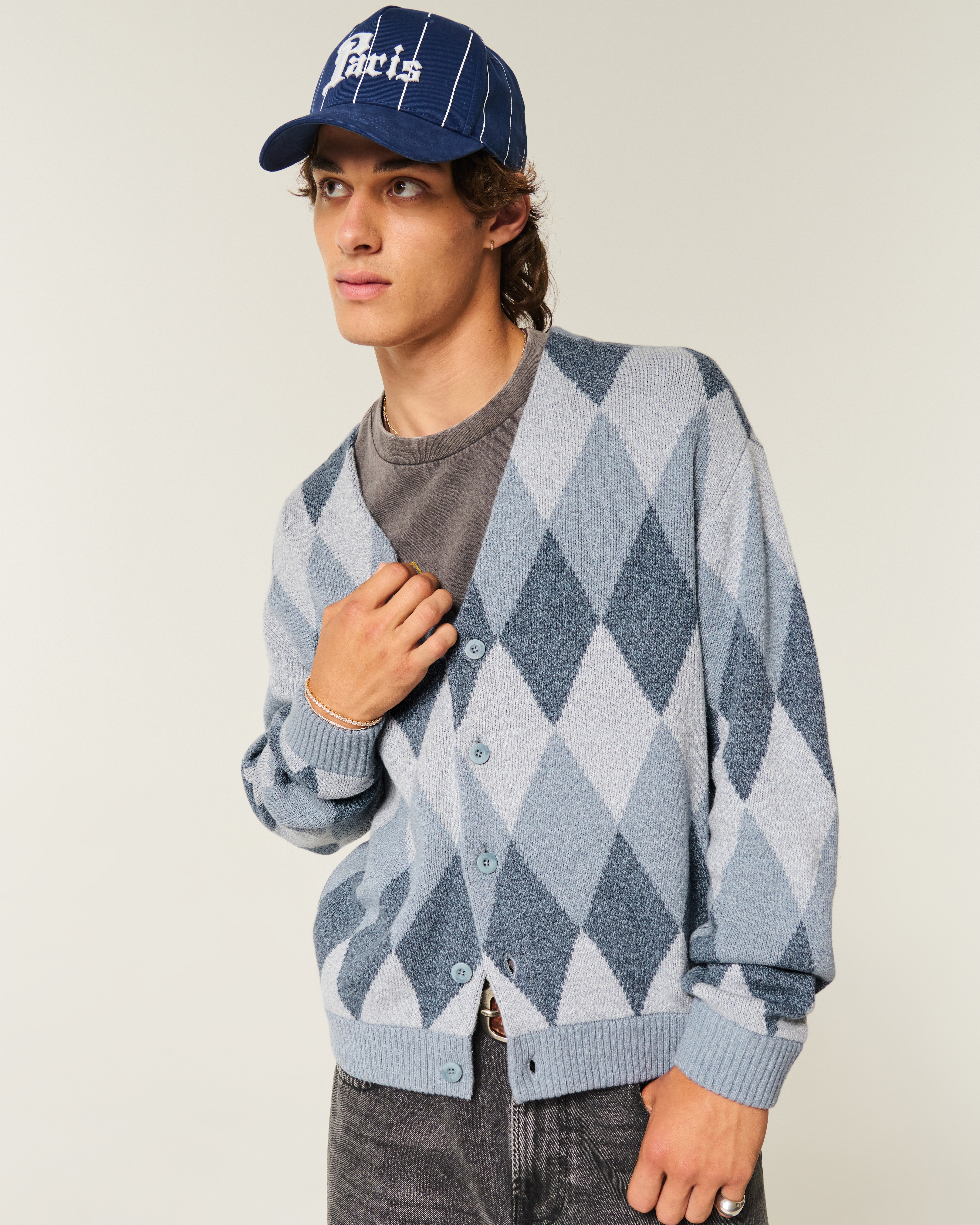 Boxy Pattern Cardigan