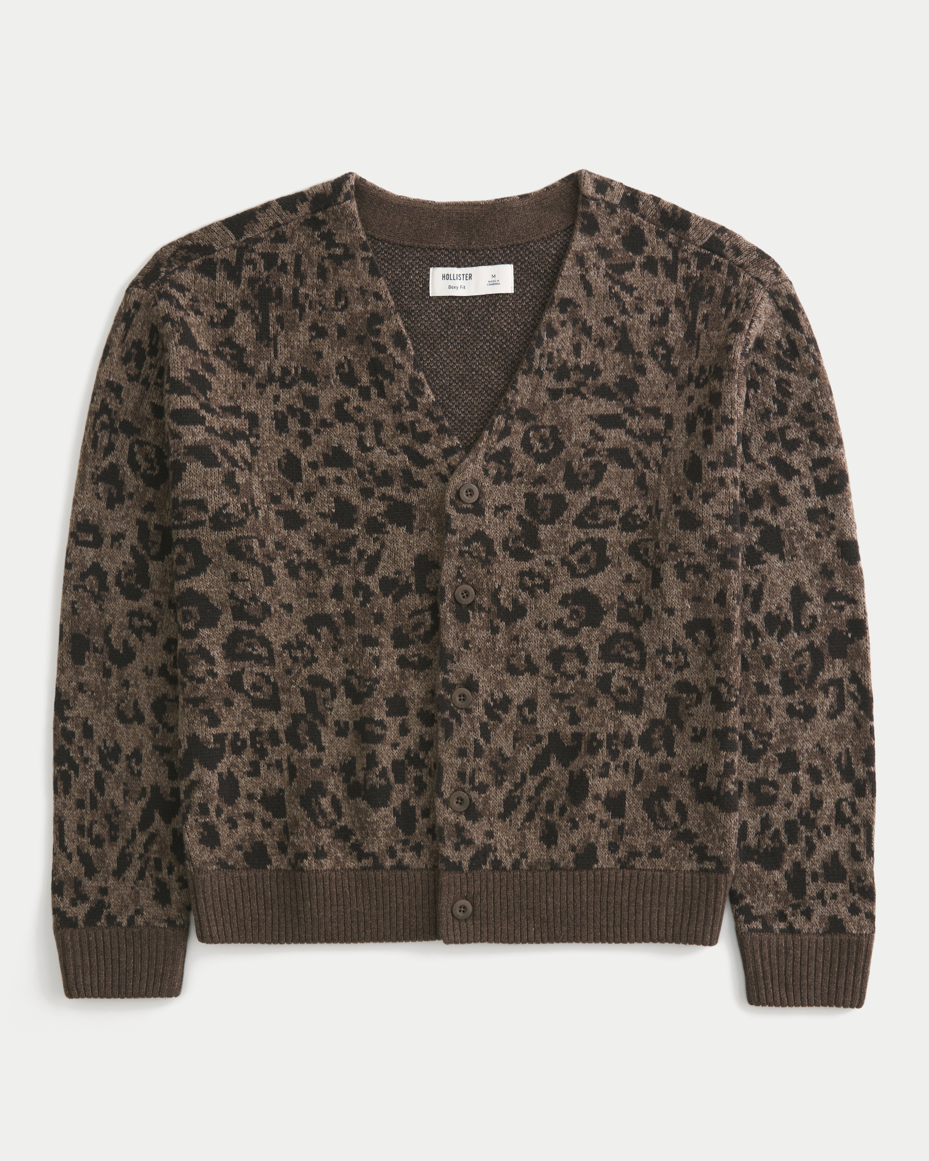 Boxy Pattern Cardigan