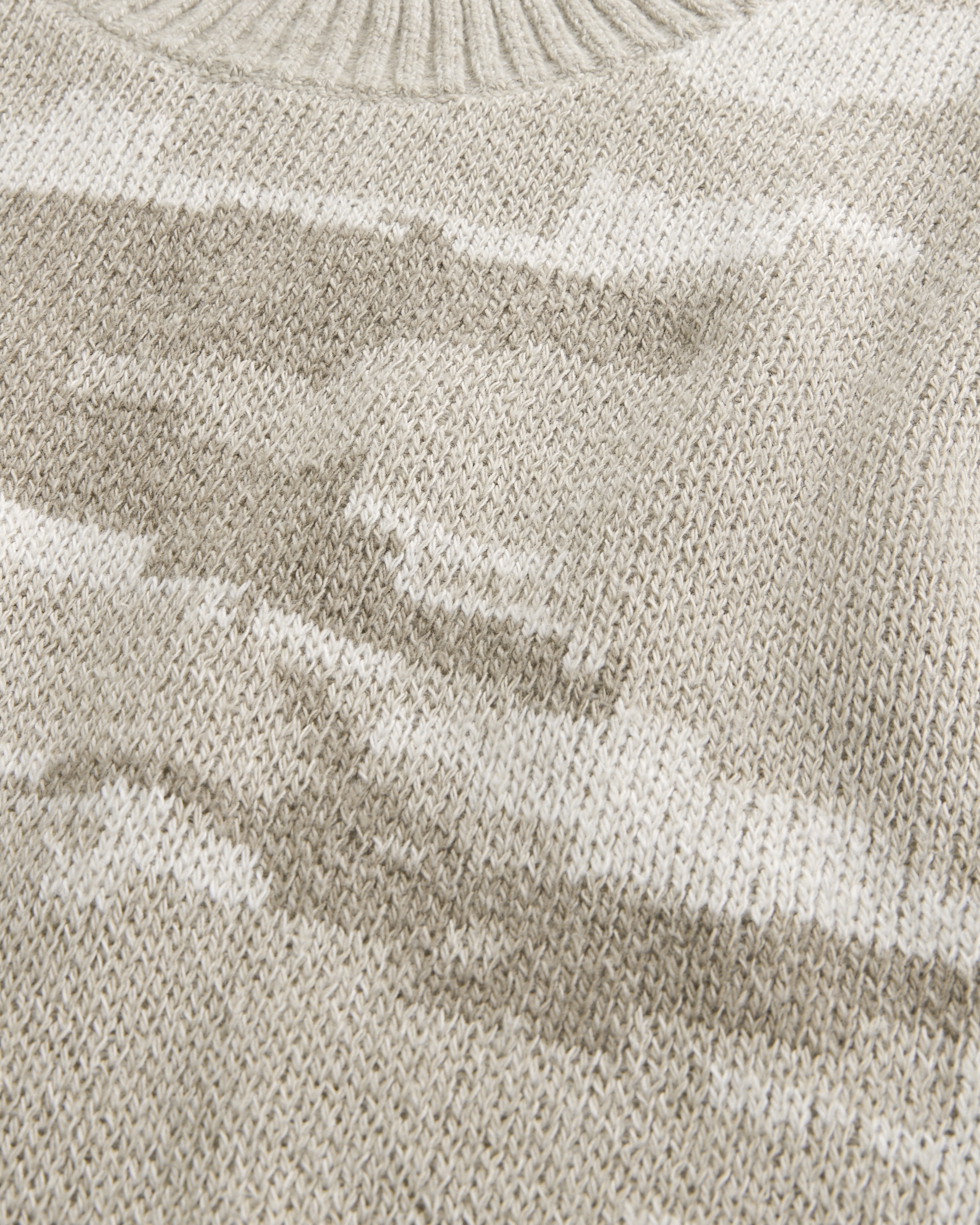 Boxy Camo Crew Sweater