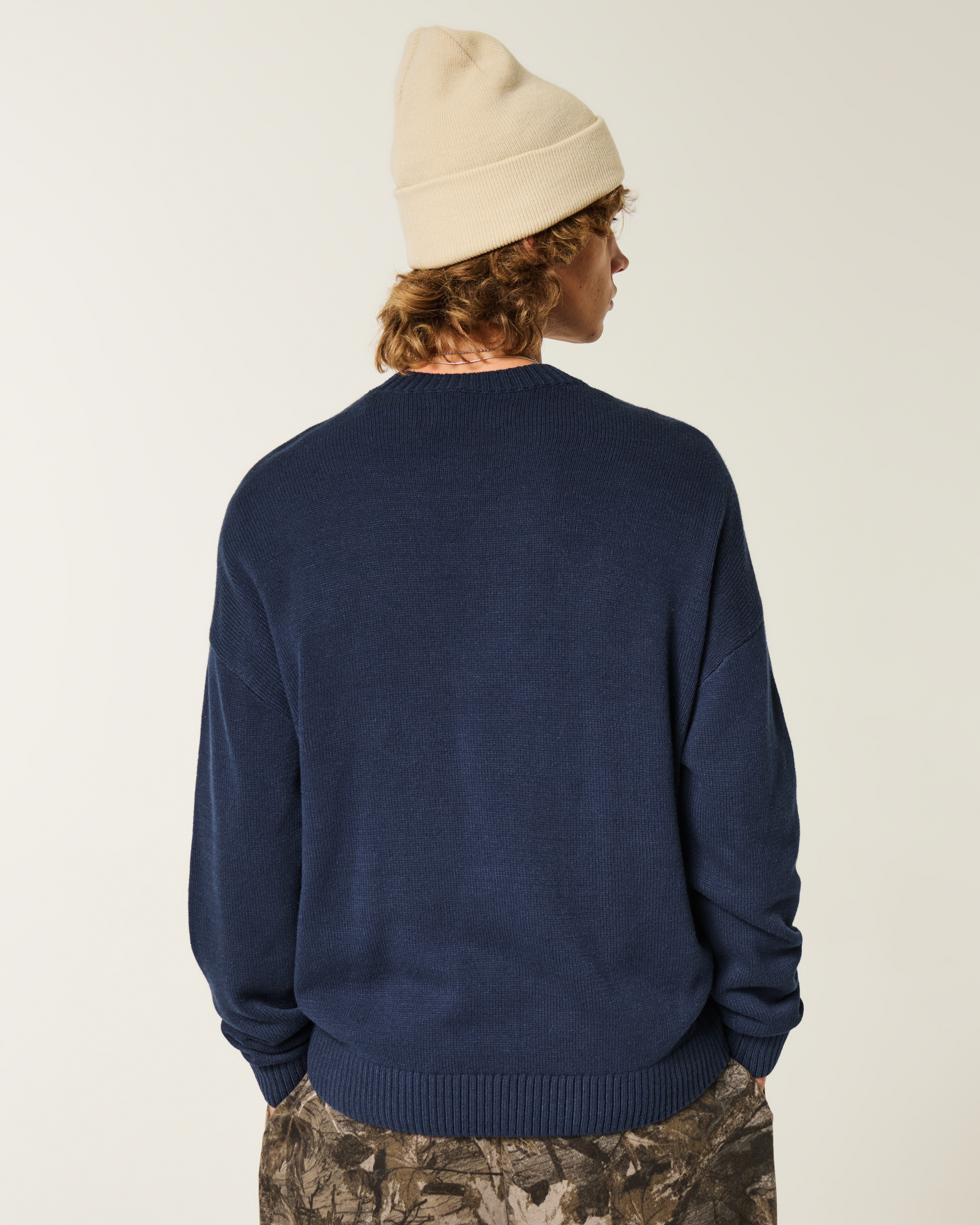 Boxy Tom and Jerry Graphic Crew Sweater