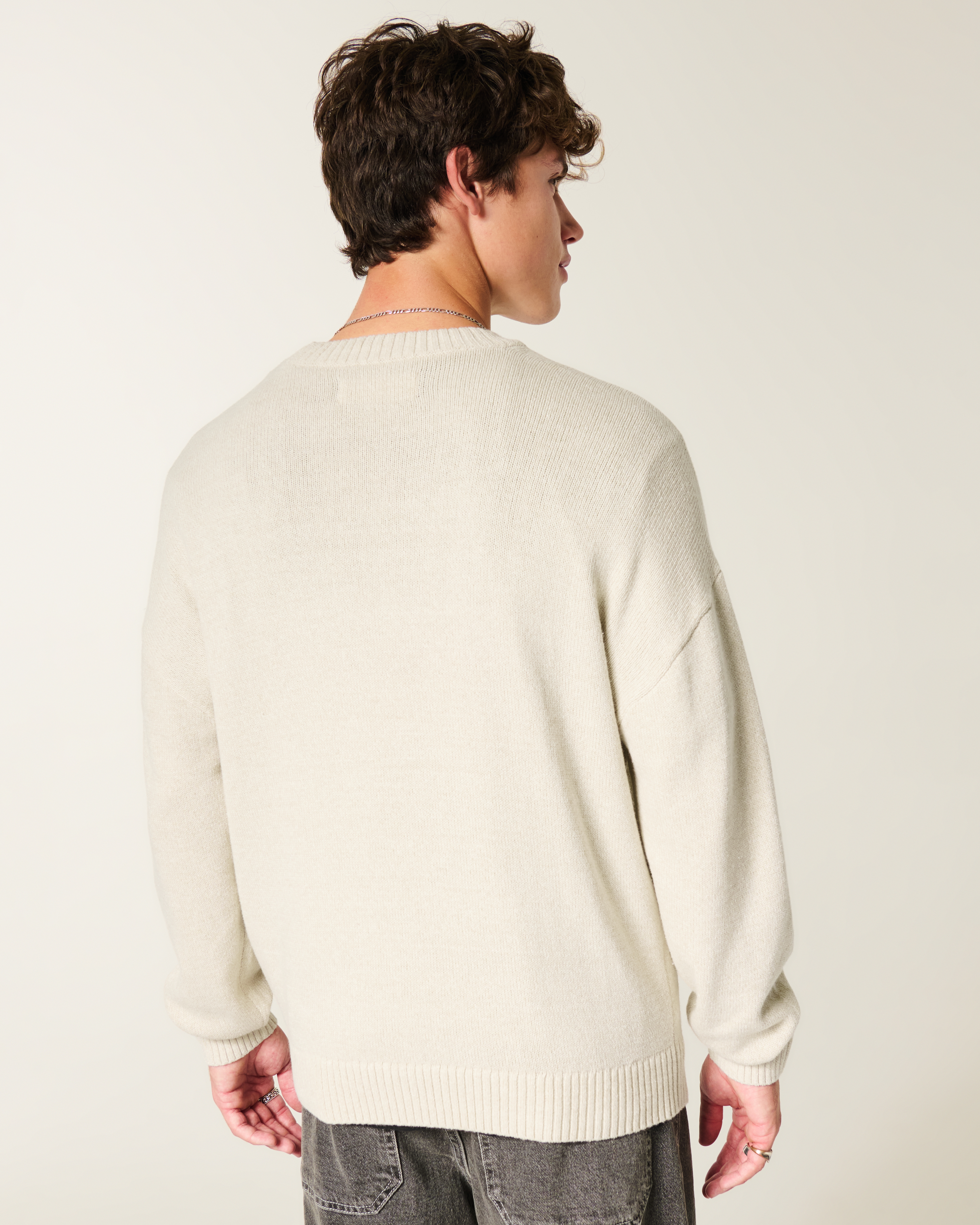 Boxy Dodge Challenger Graphic Crew Sweater