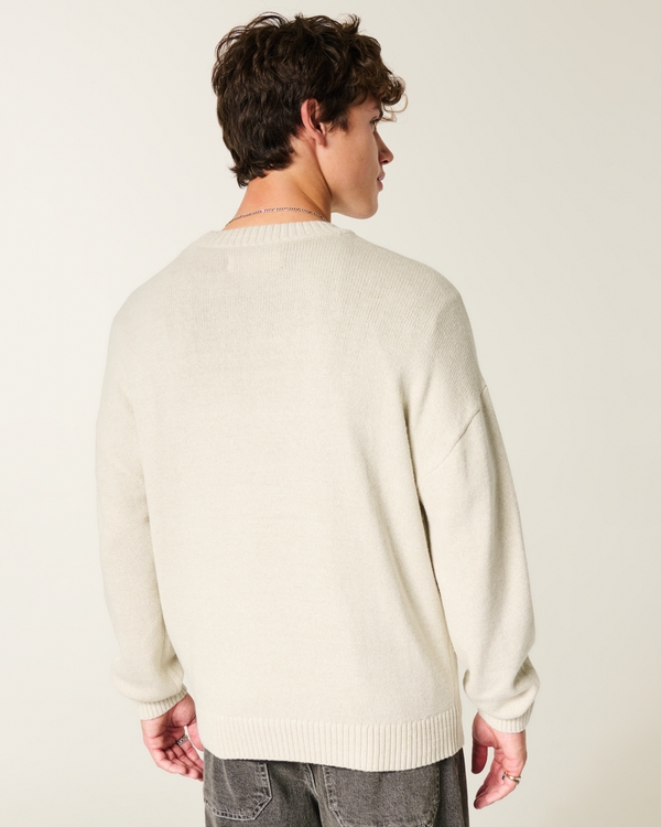 Boxy Dodge Challenger Graphic Crew Sweater