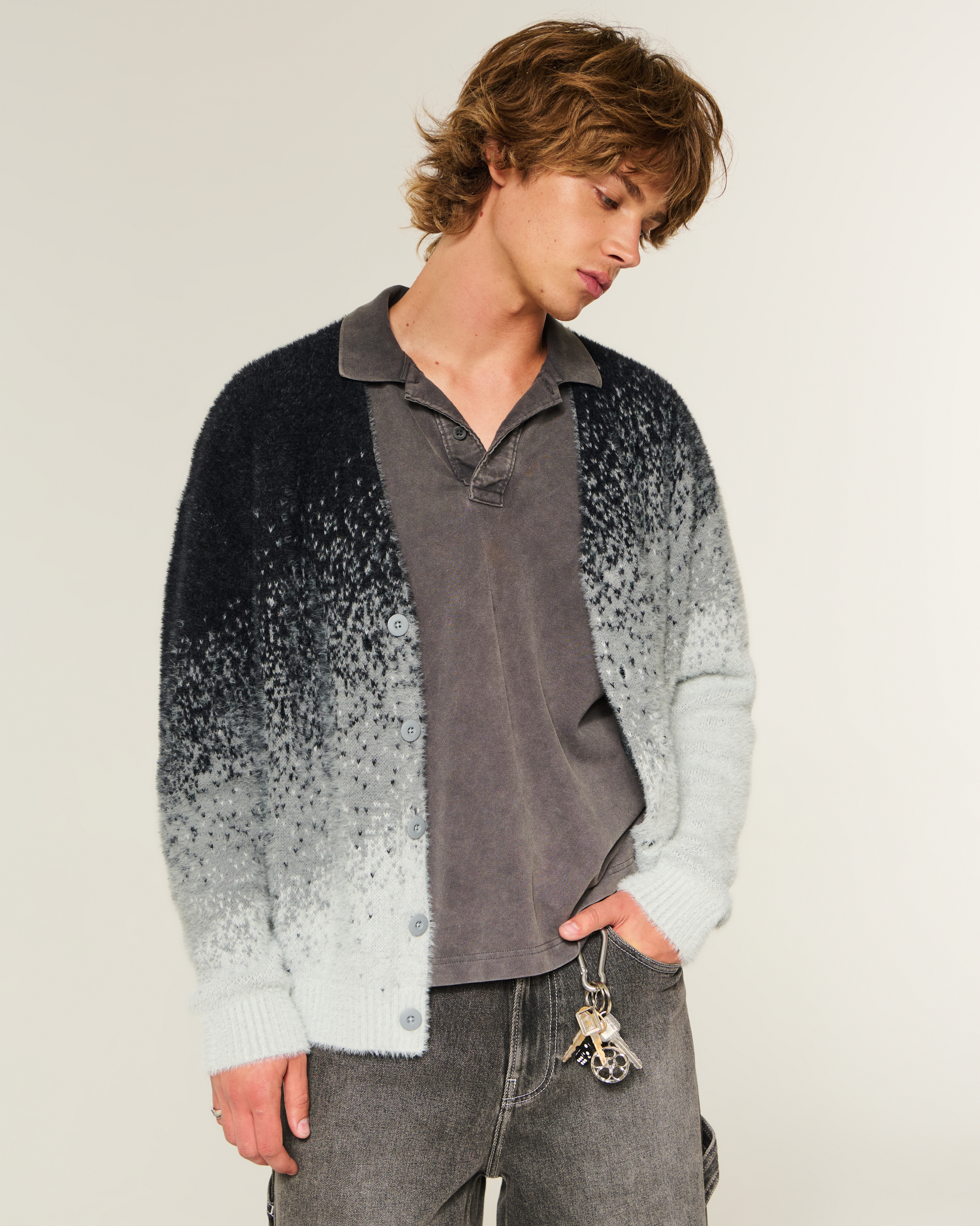Boxy Fuzzy Cardigan
