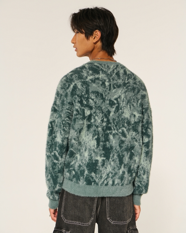 Boxy Fuzzy Crew Sweater