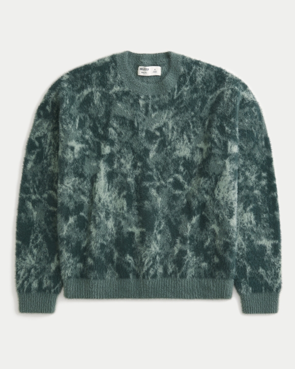Boxy Fuzzy Crew Sweater