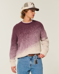 Boxy Fuzzy Crew Sweater