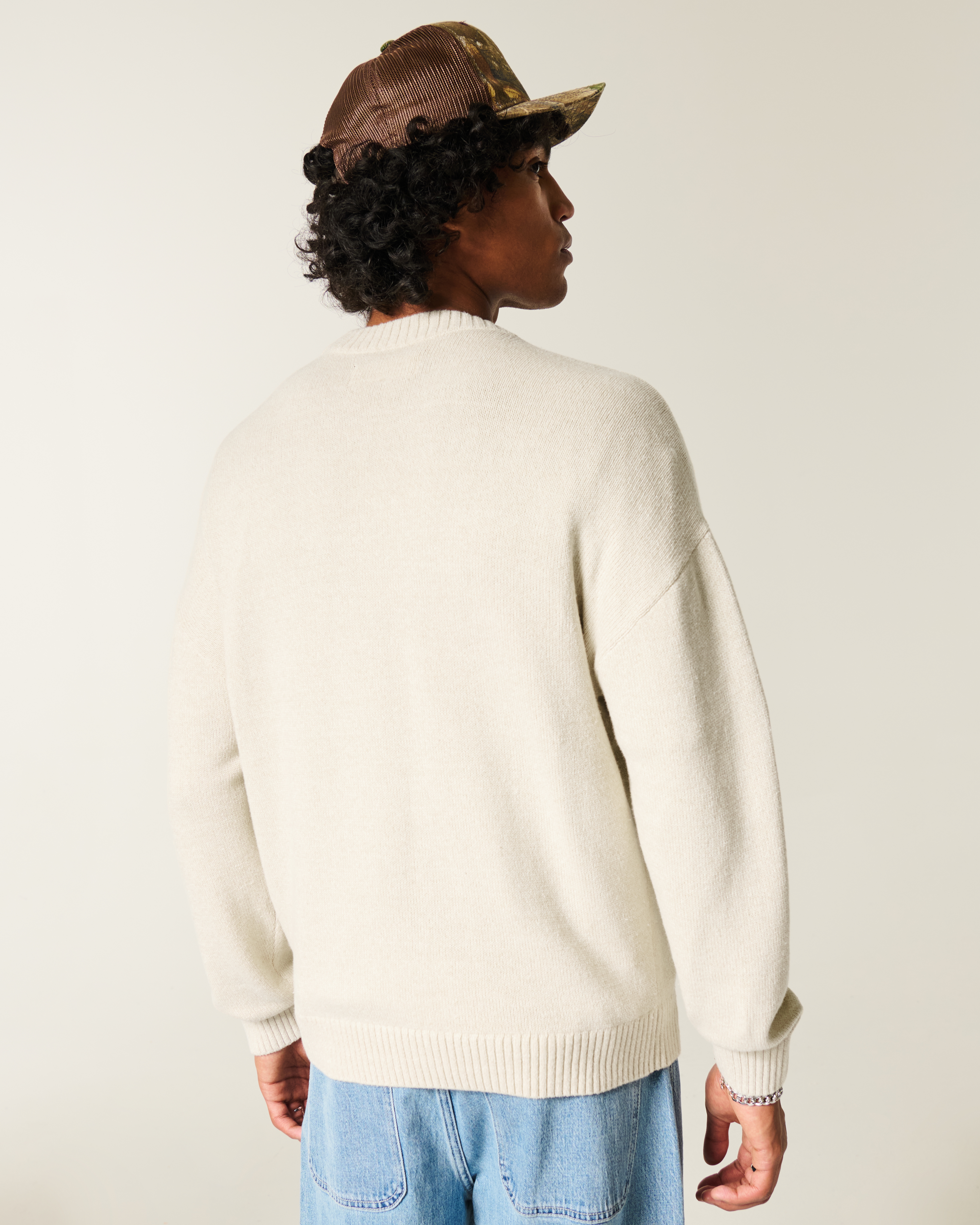 Boxy Jackson Hole Graphic Crew Sweater