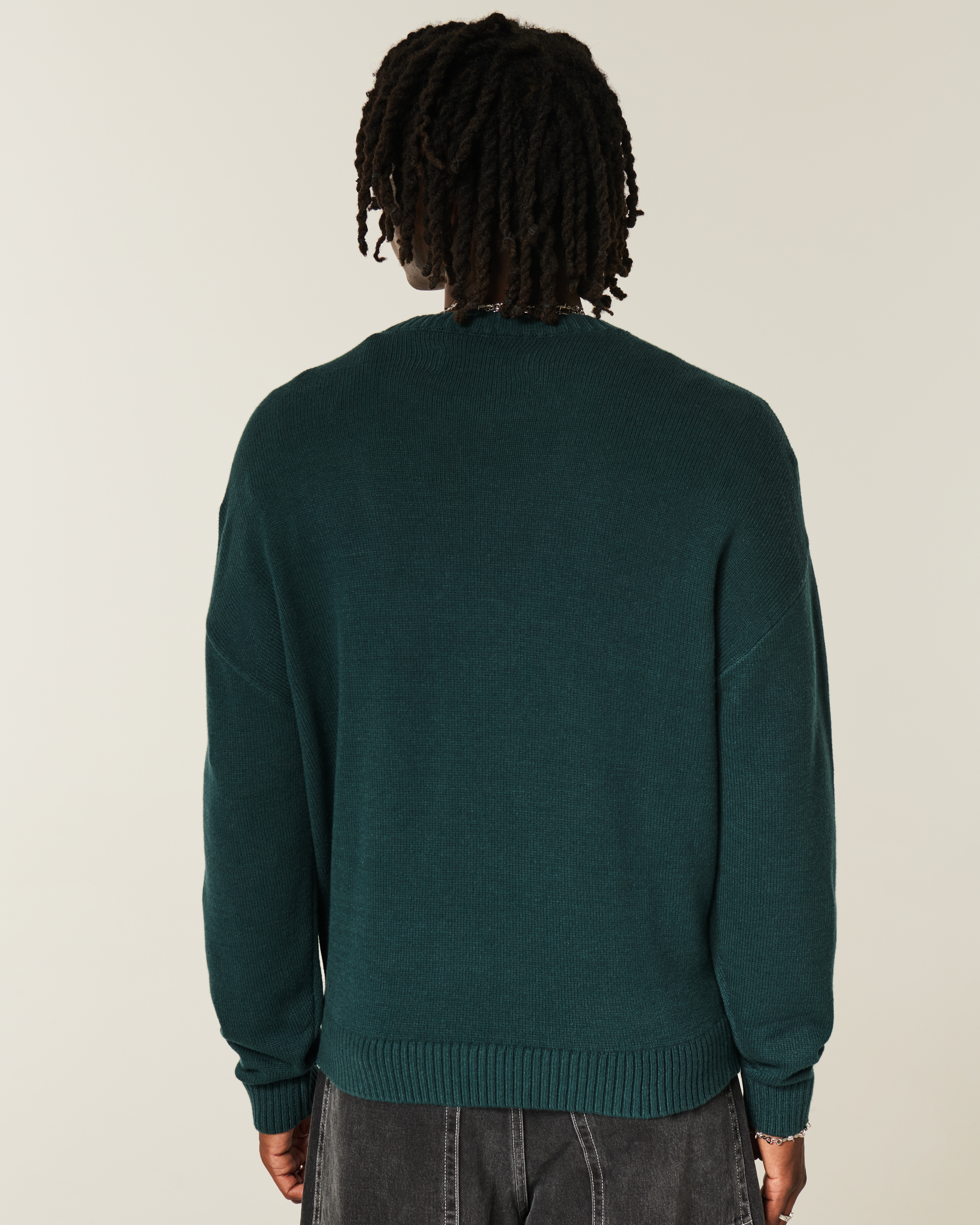 Boxy Chamonix France Graphic Crew Sweater