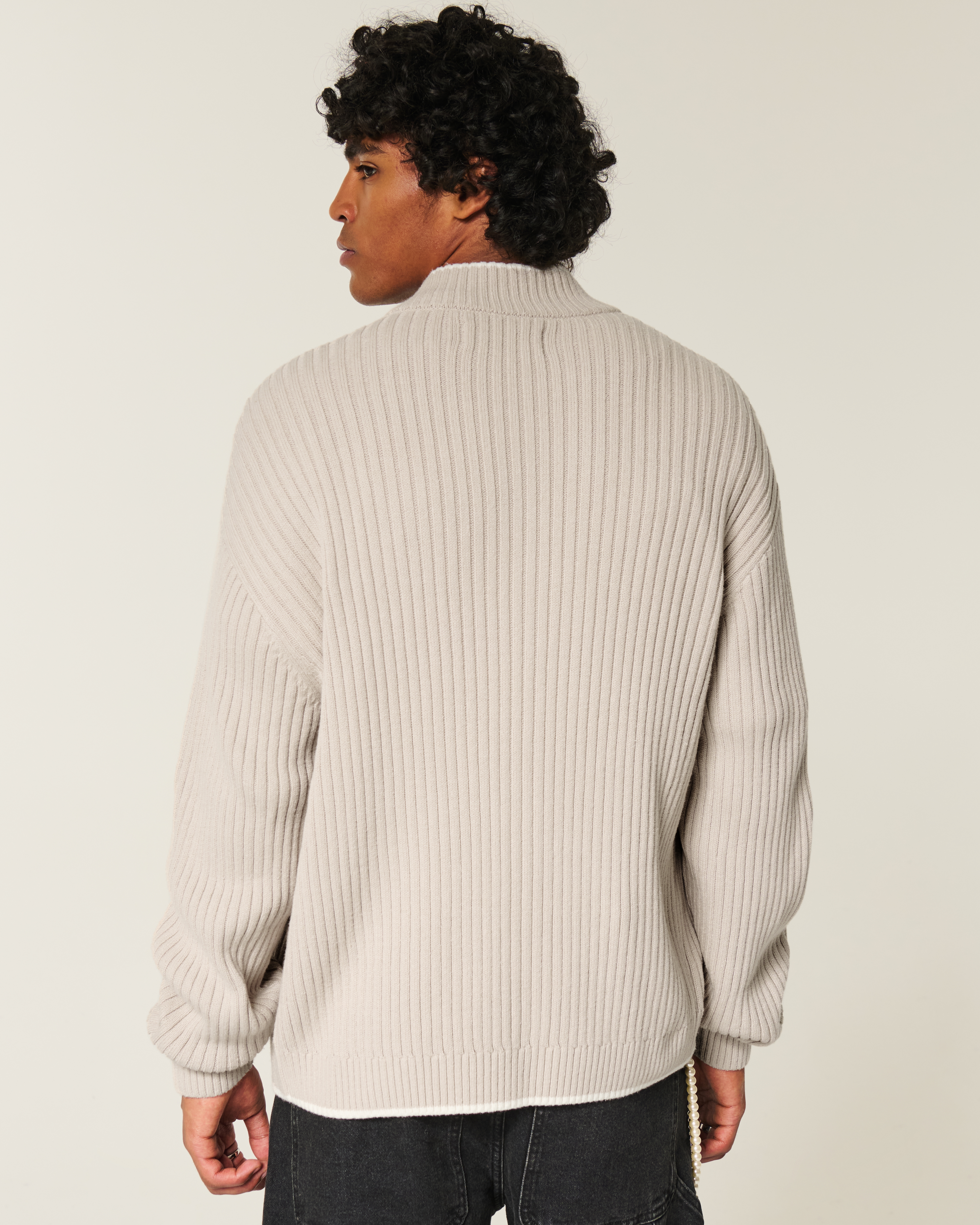 Hollister Relaxed Number Graphic Zip-Up Sweater | Arden Fair