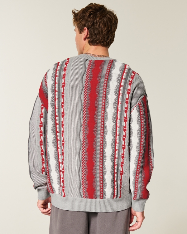 Boxy The Ohio State University Buckeyes Graphic Crew Sweater