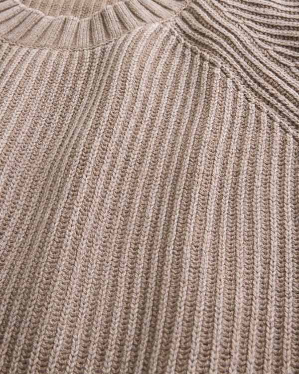 Boxy Washed Crew Sweater