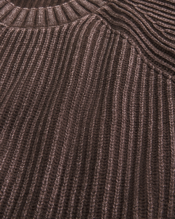 Boxy Washed Crew Sweater