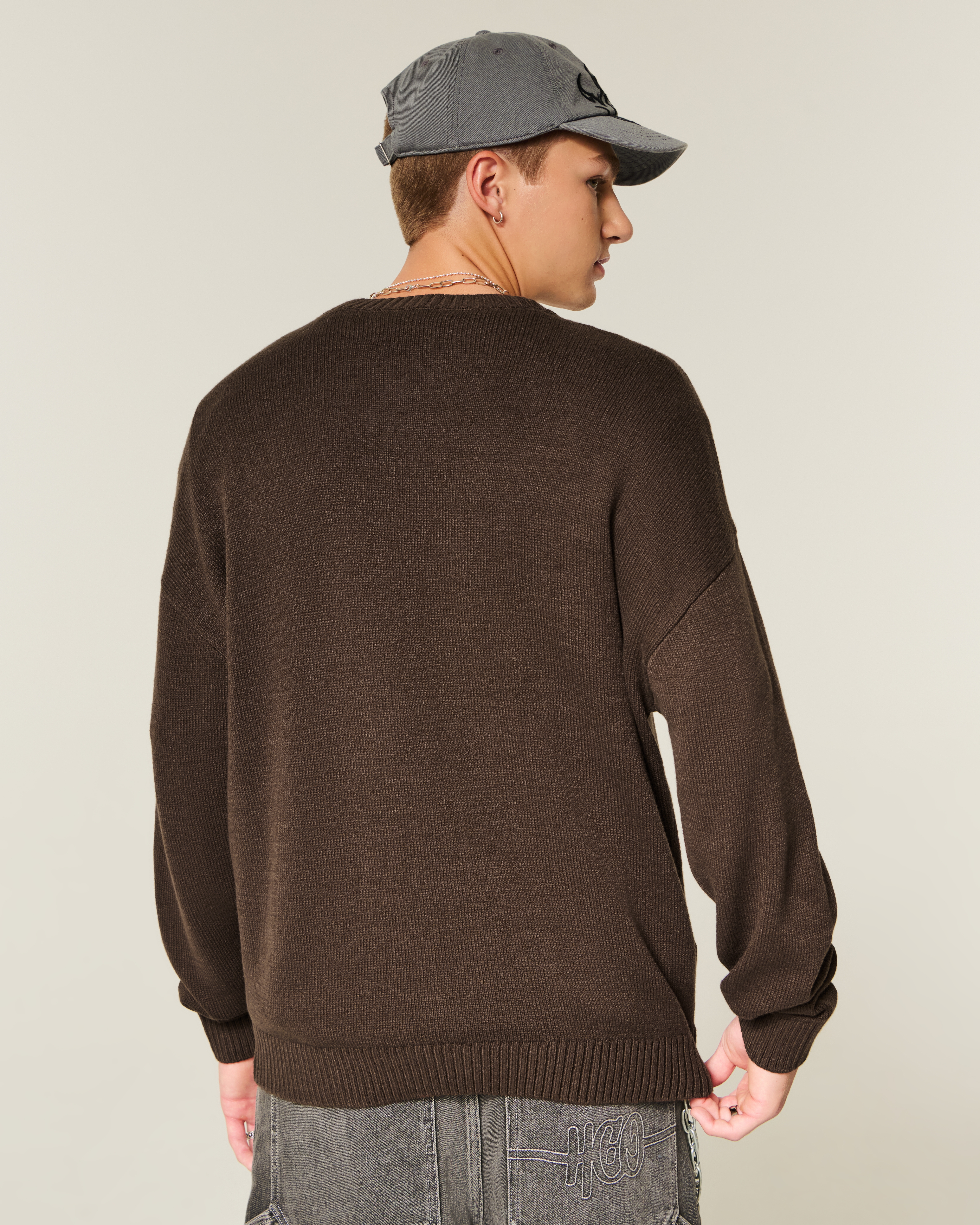 Boxy St. Anton Austria Graphic Crew Sweater