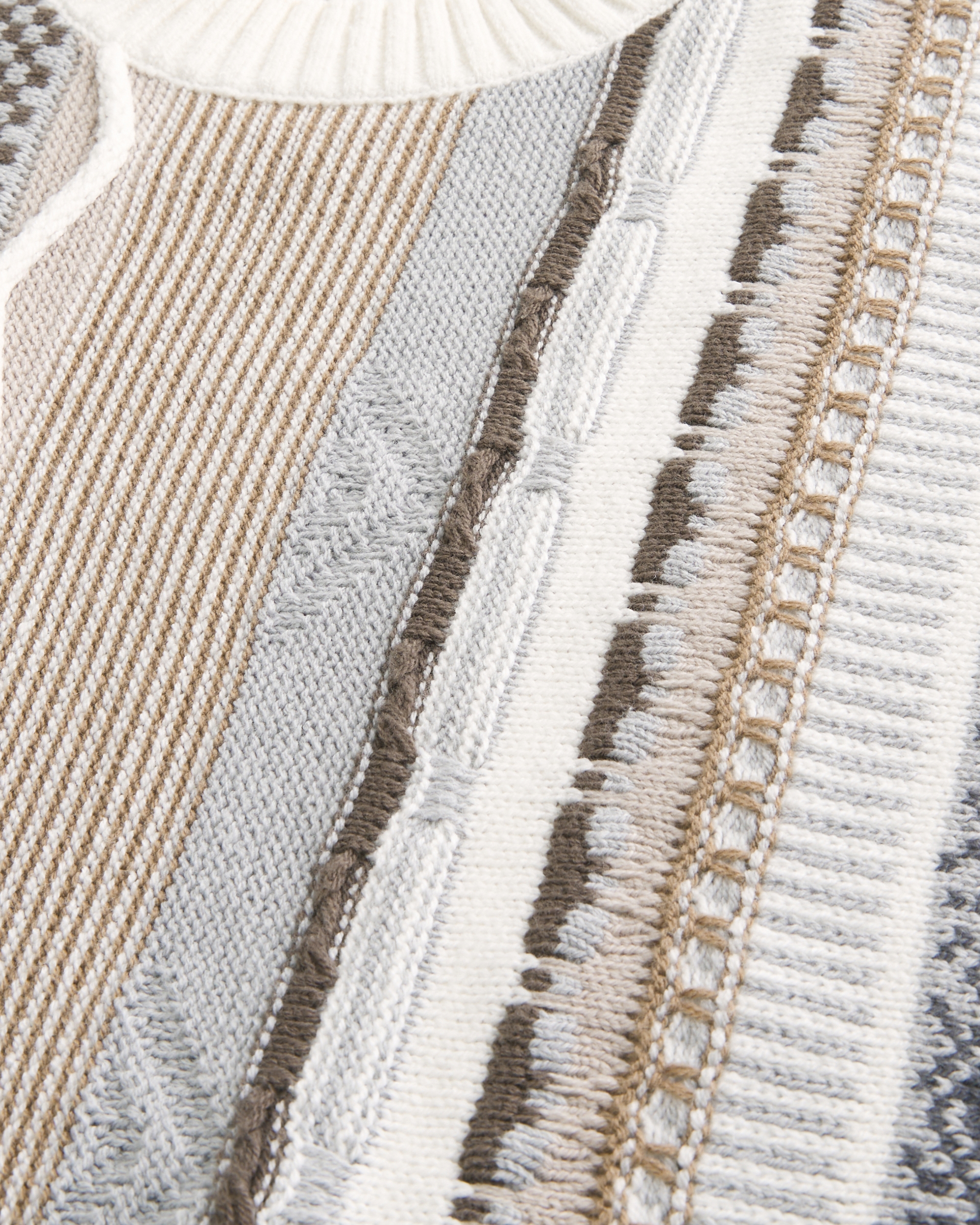 Boxy Striped Crew Sweater