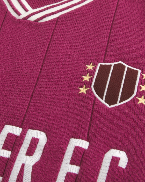 Boxy Short-Sleeve Sweater Polo