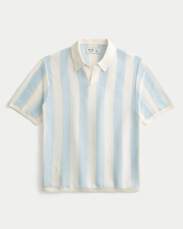 Men's Boxy Short-Sleeve Soccer Sweater Polo | Men's Tops