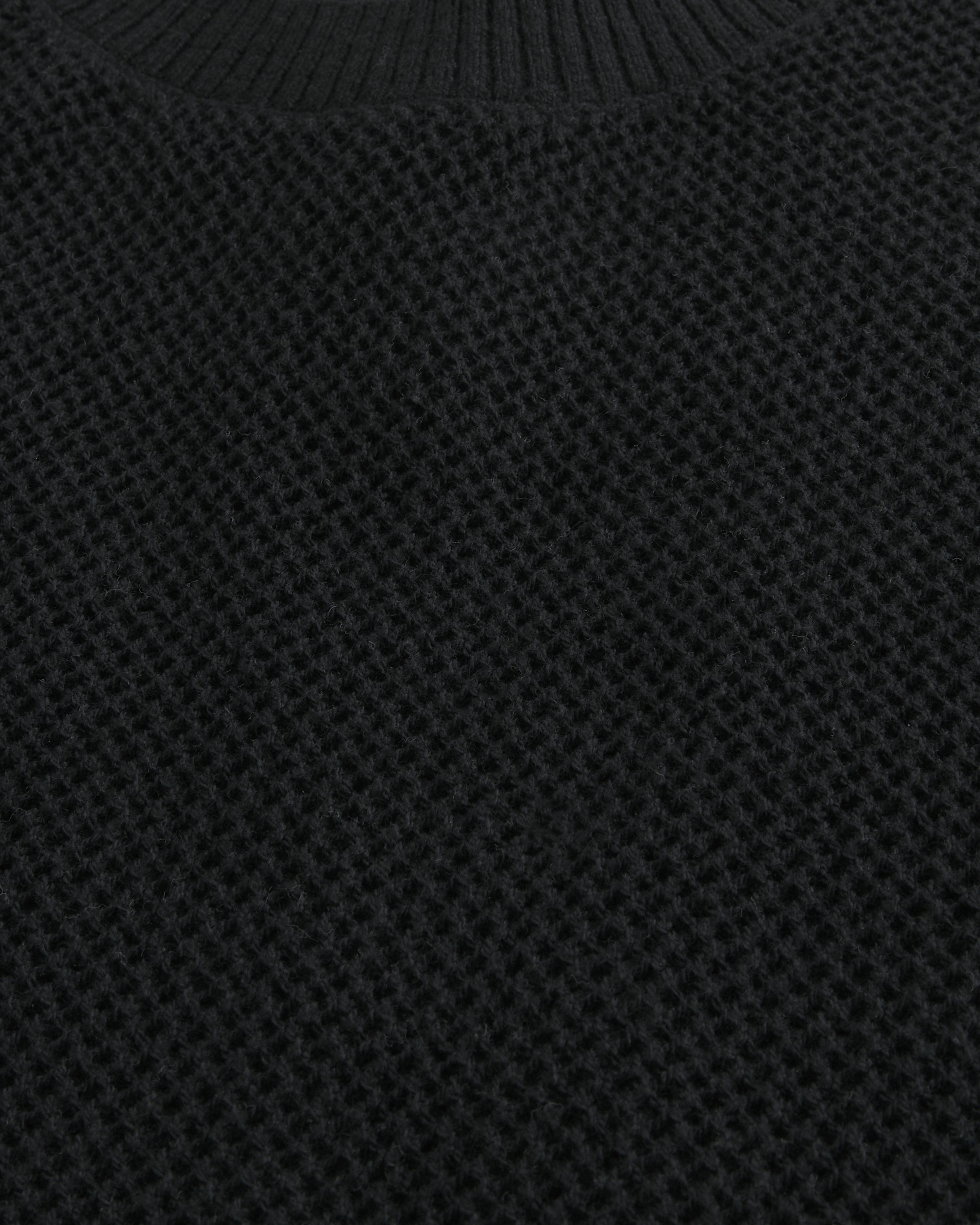 Boxy Crochet-Style Crew Sweater