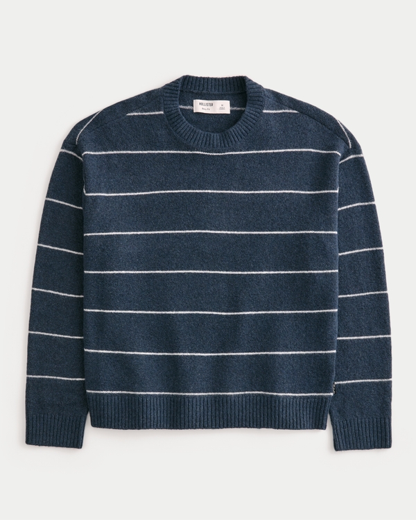 Boxy Fuzzy Crew Sweater