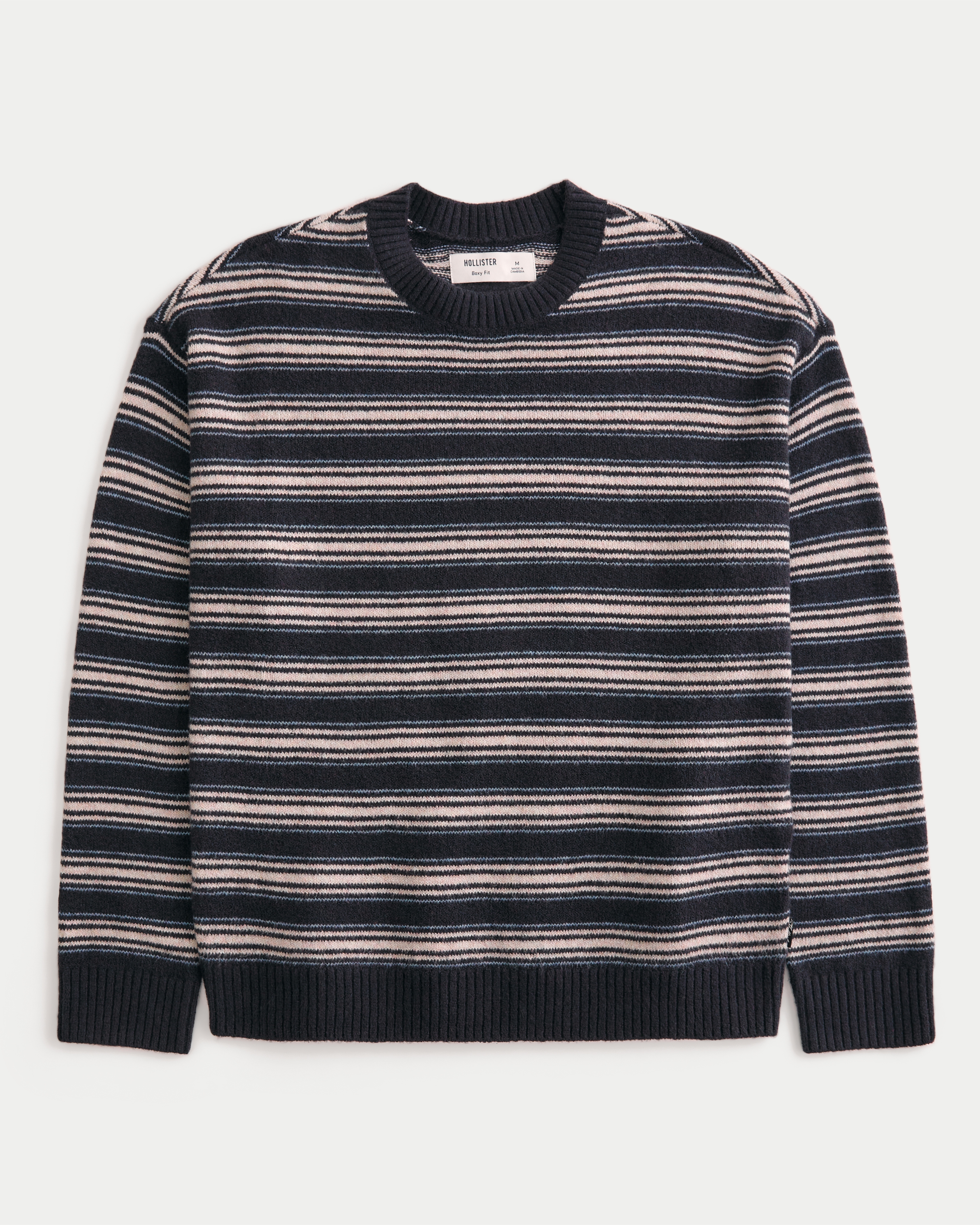 Boxy Fuzzy Crew Sweater