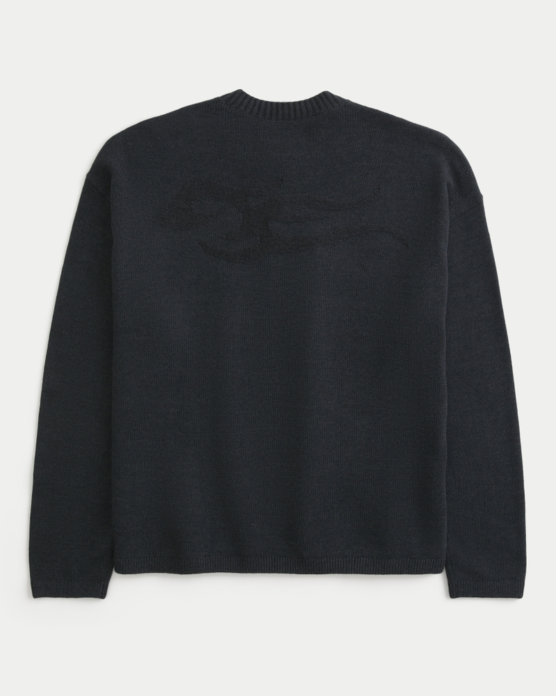 Men's Boxy Graphic Crew Sweater | Men's Clearance | HollisterCo.com