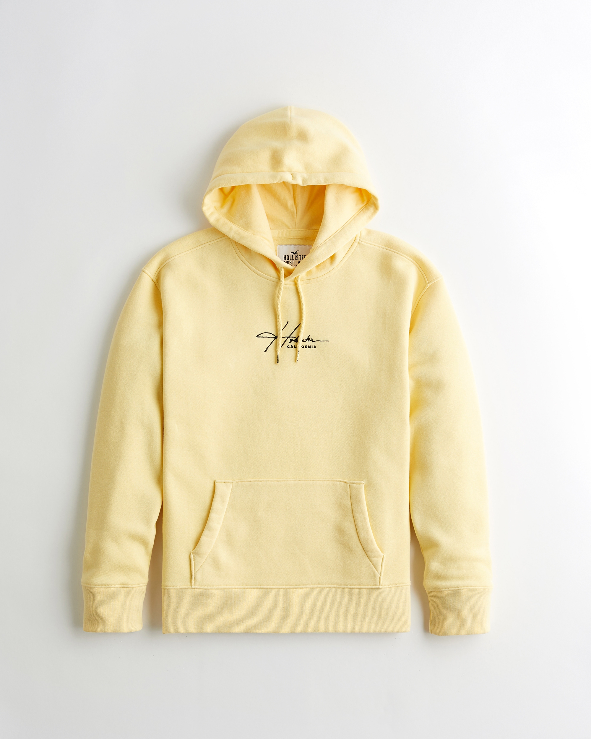 yellow hoodie hollister