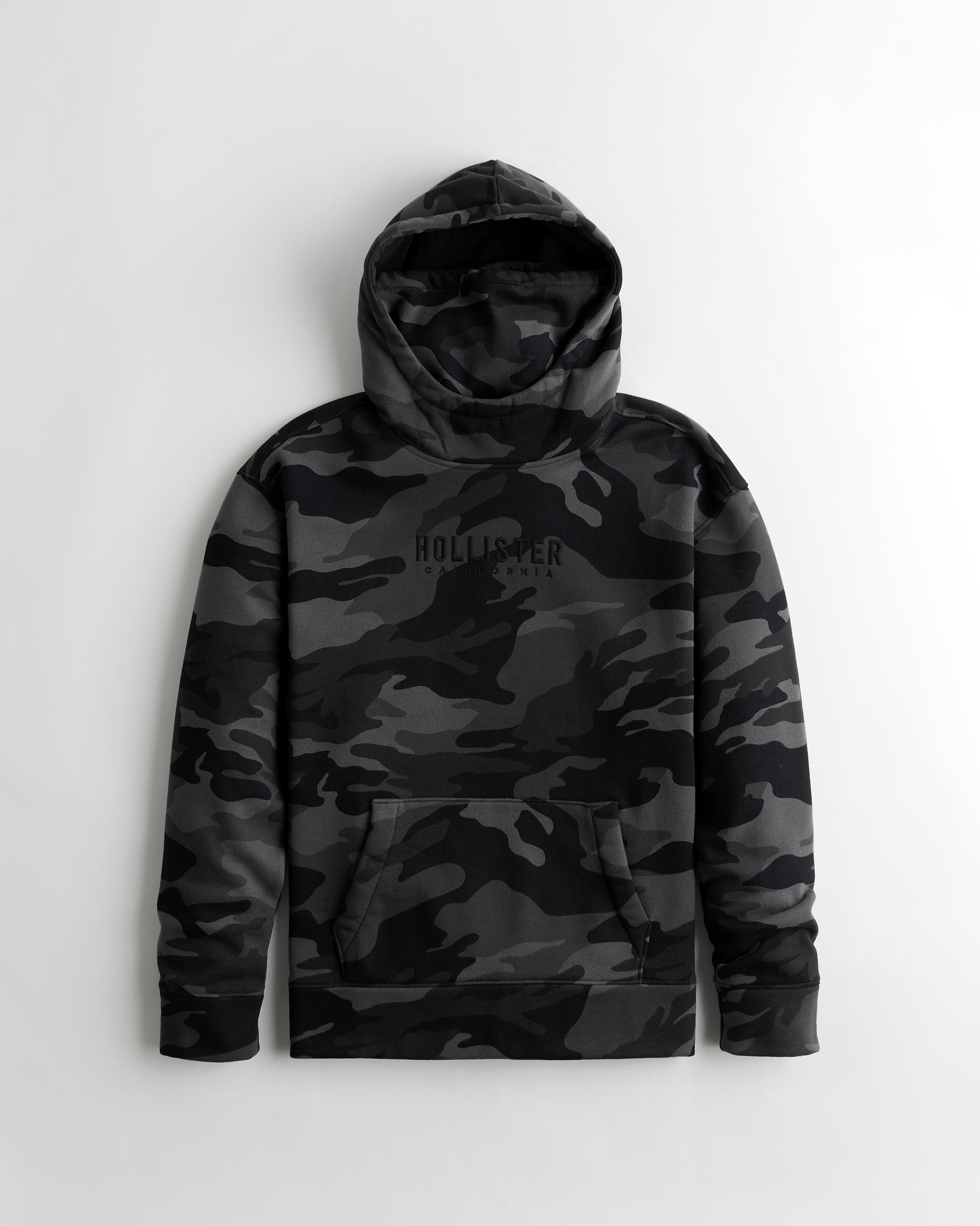 hollister black and white hoodie