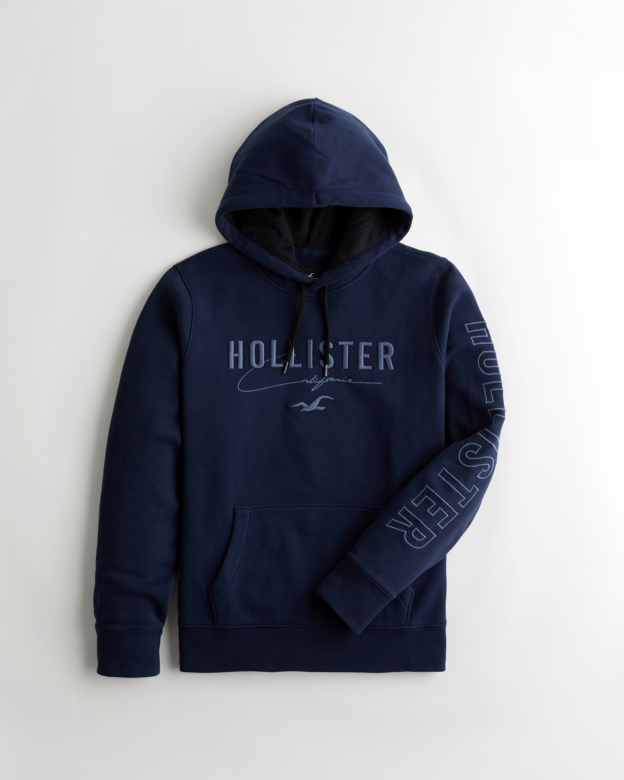 hollister navy blue hoodie