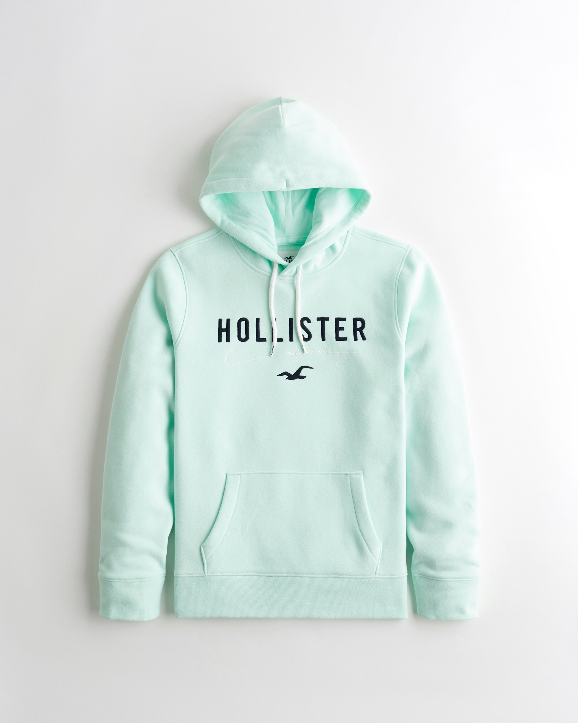 blue and white hollister hoodie