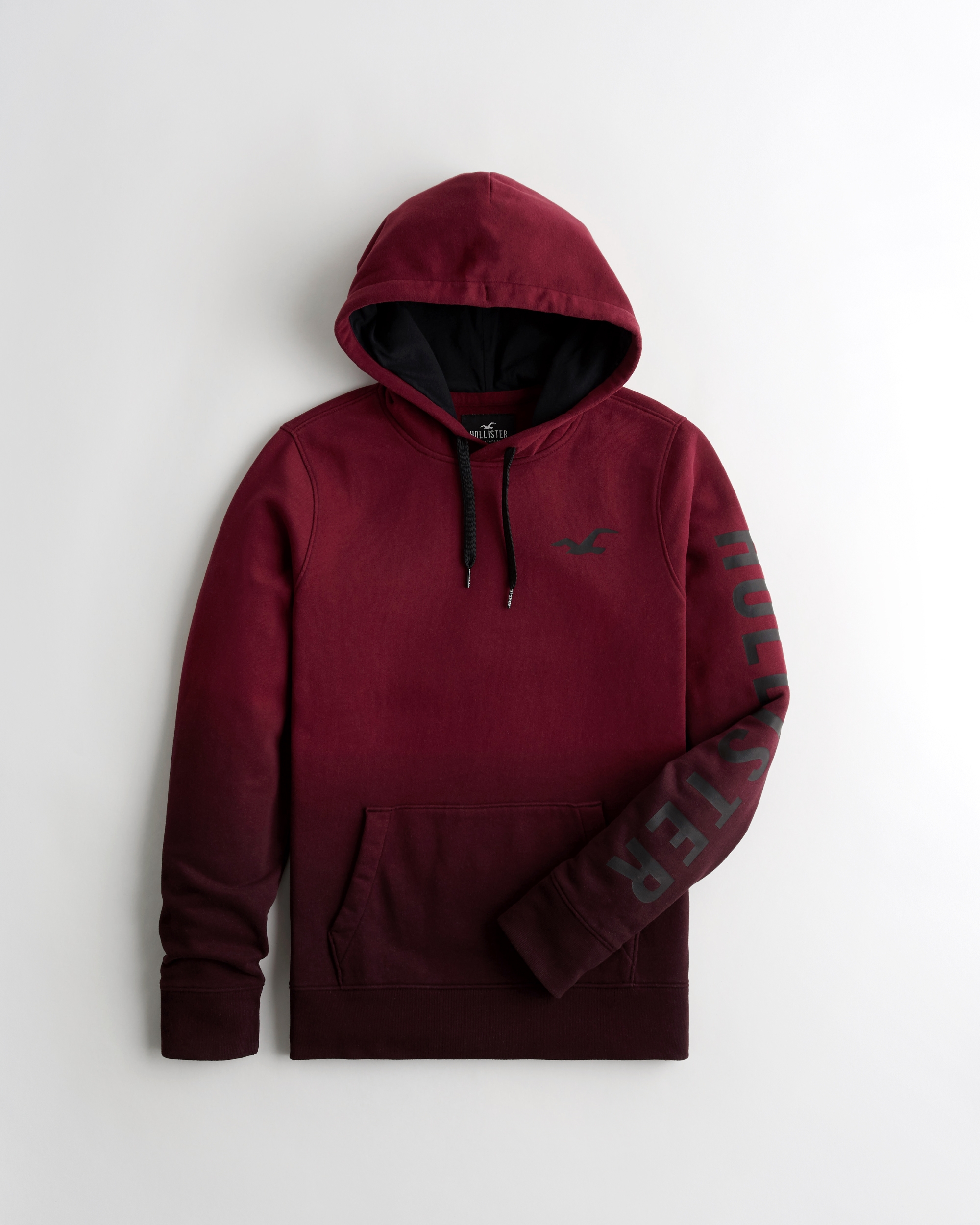 hollister hoodie red