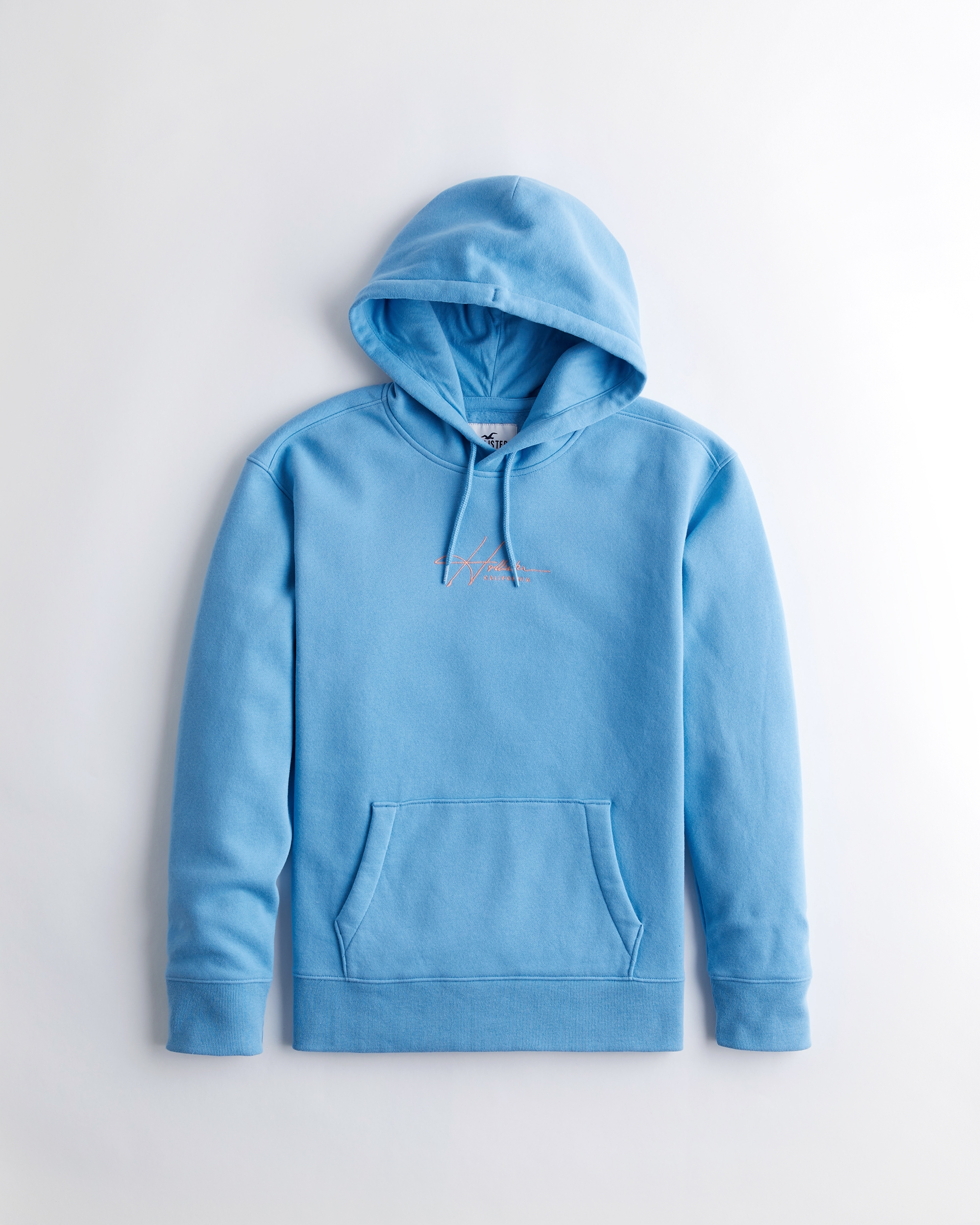 white and blue hollister hoodie