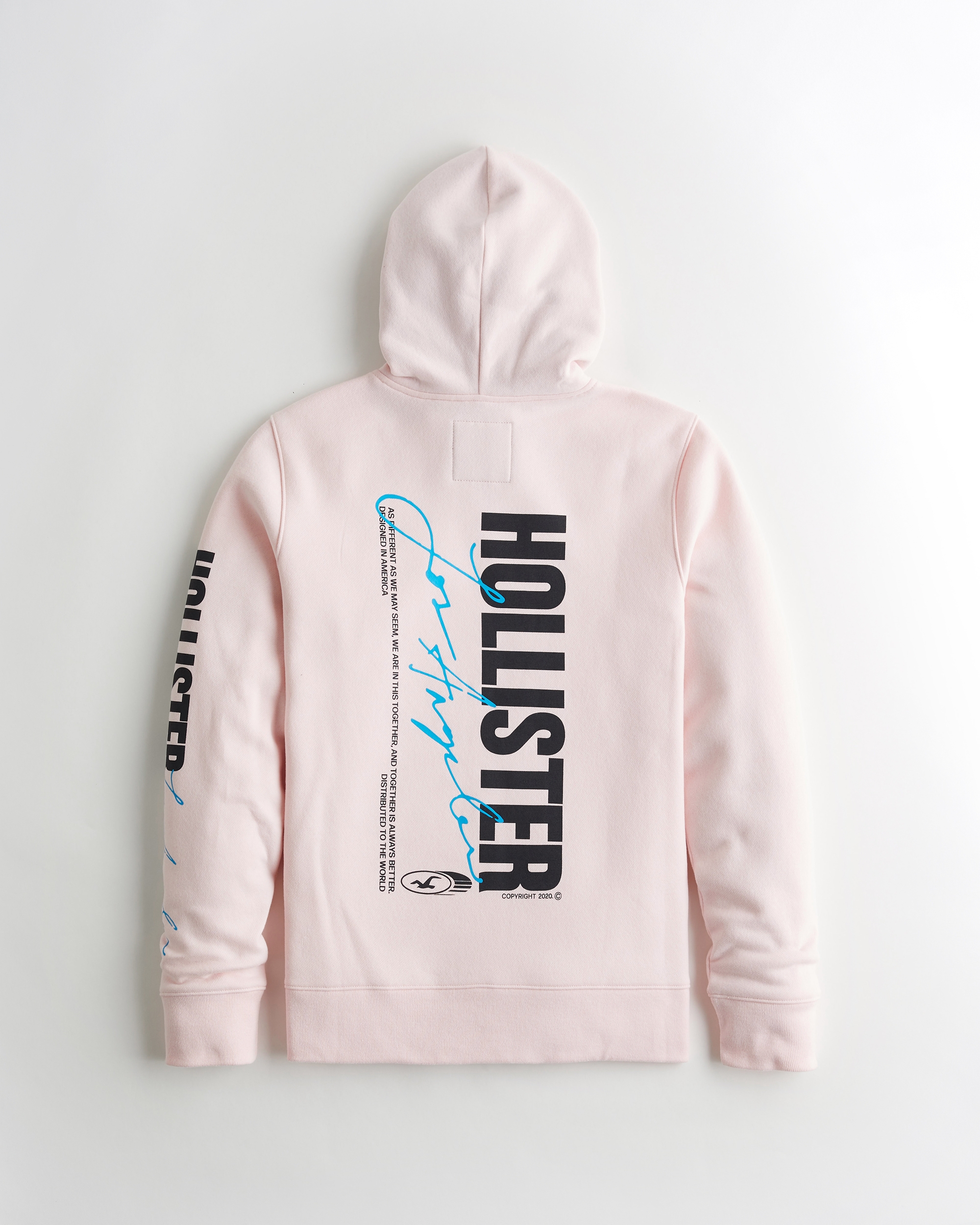 hollister pink hoodie