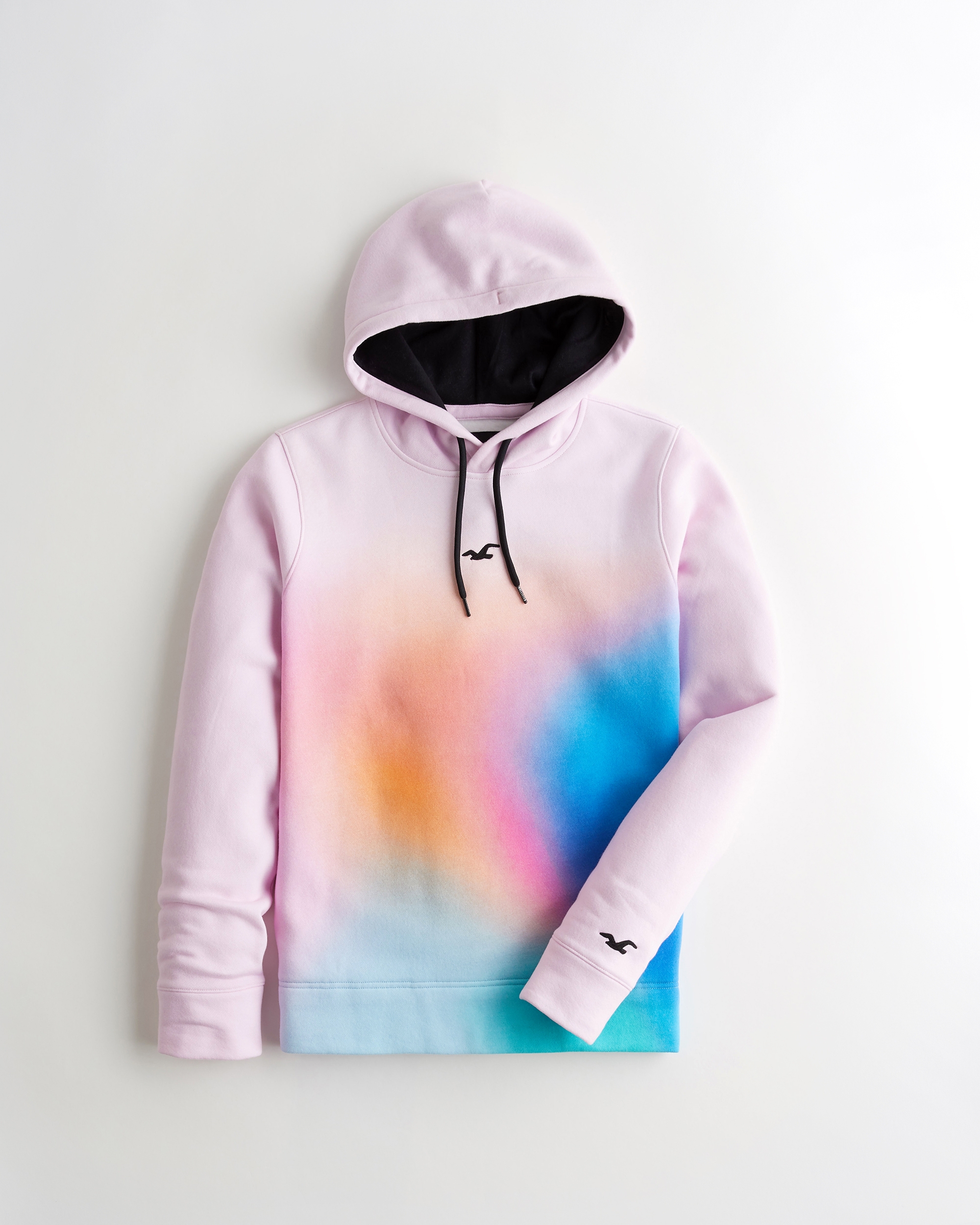 red tie dye hollister hoodie