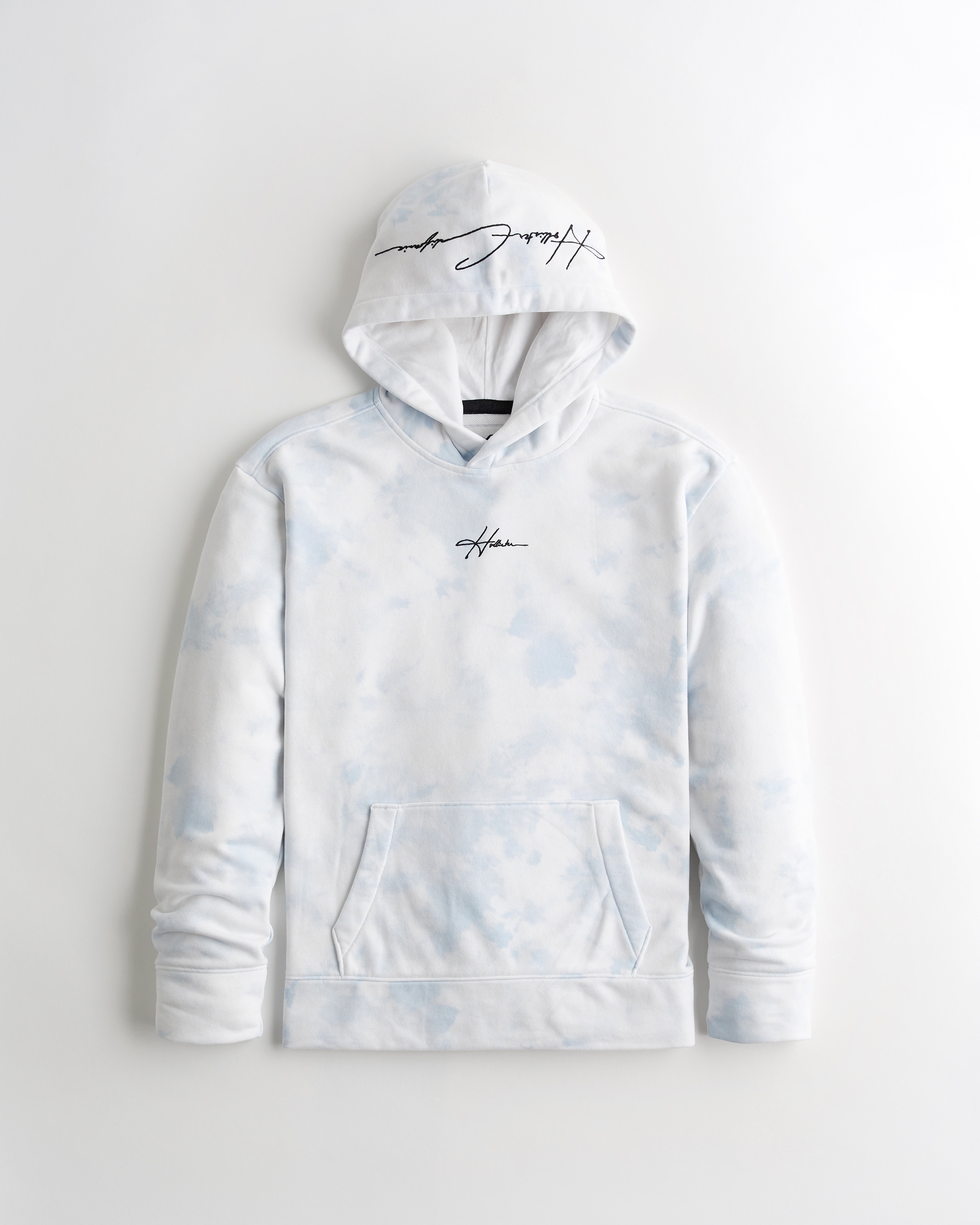 hollister embroidered logo hoodie