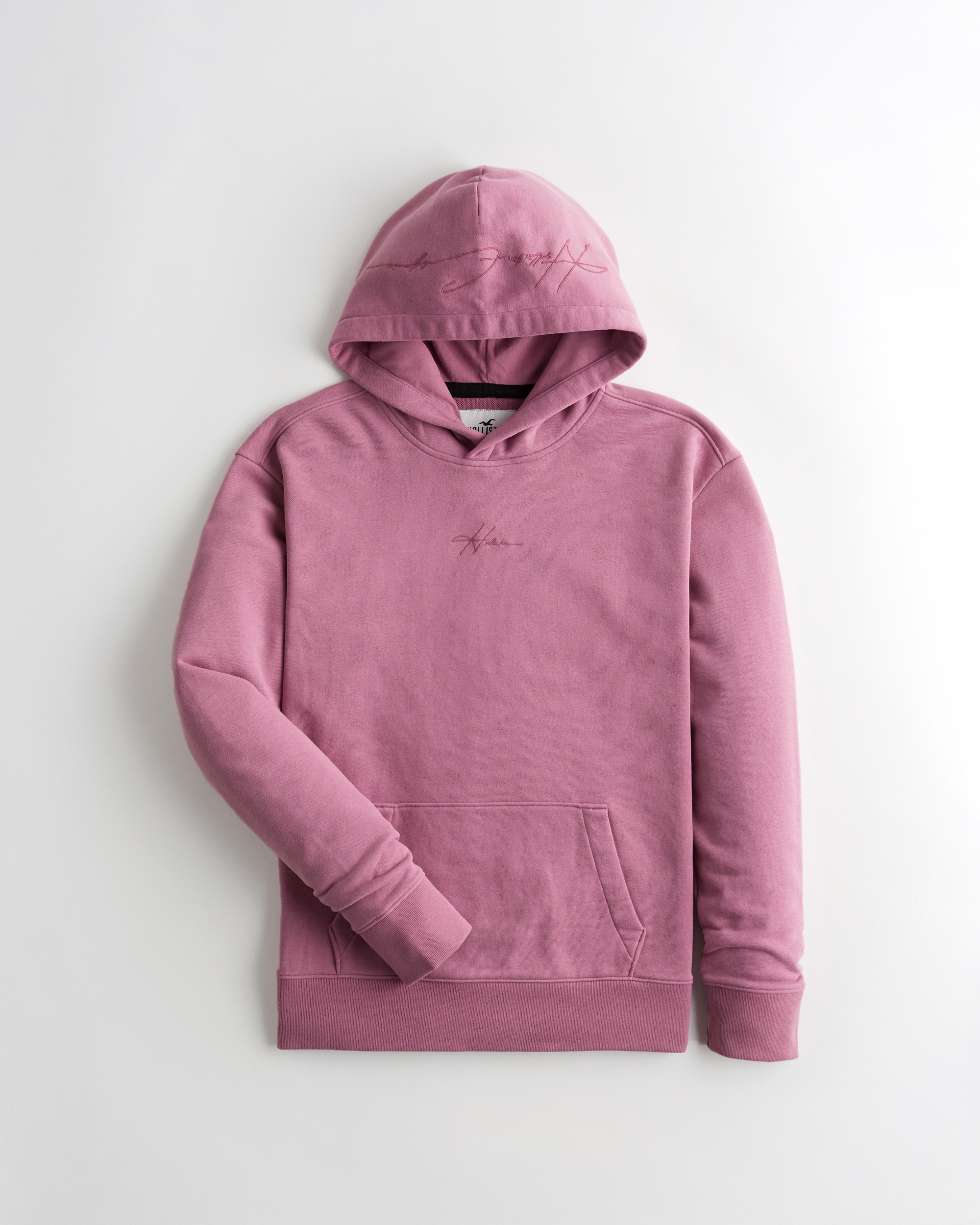 hollister pink mens hoodie