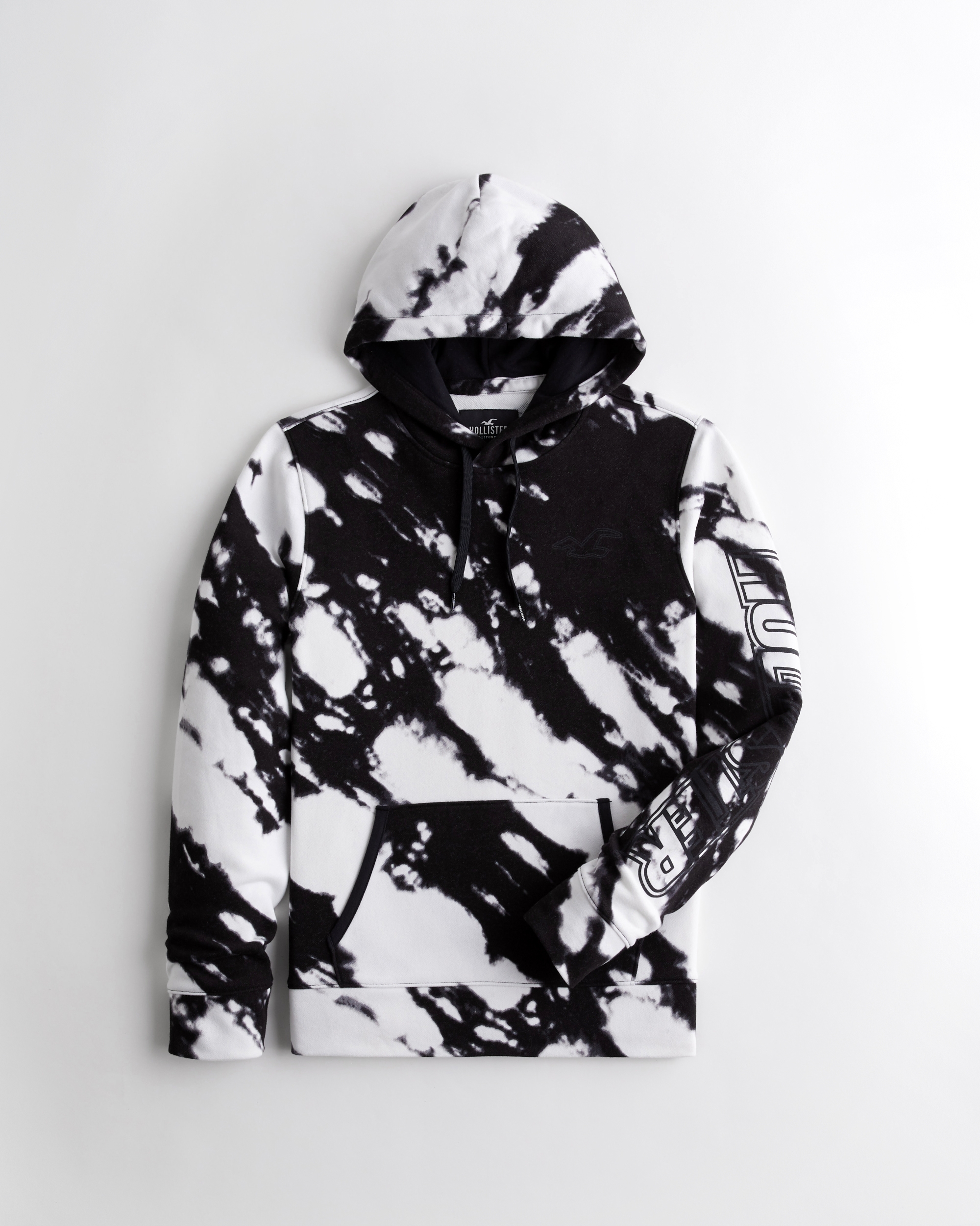 hollister black tie dye hoodie