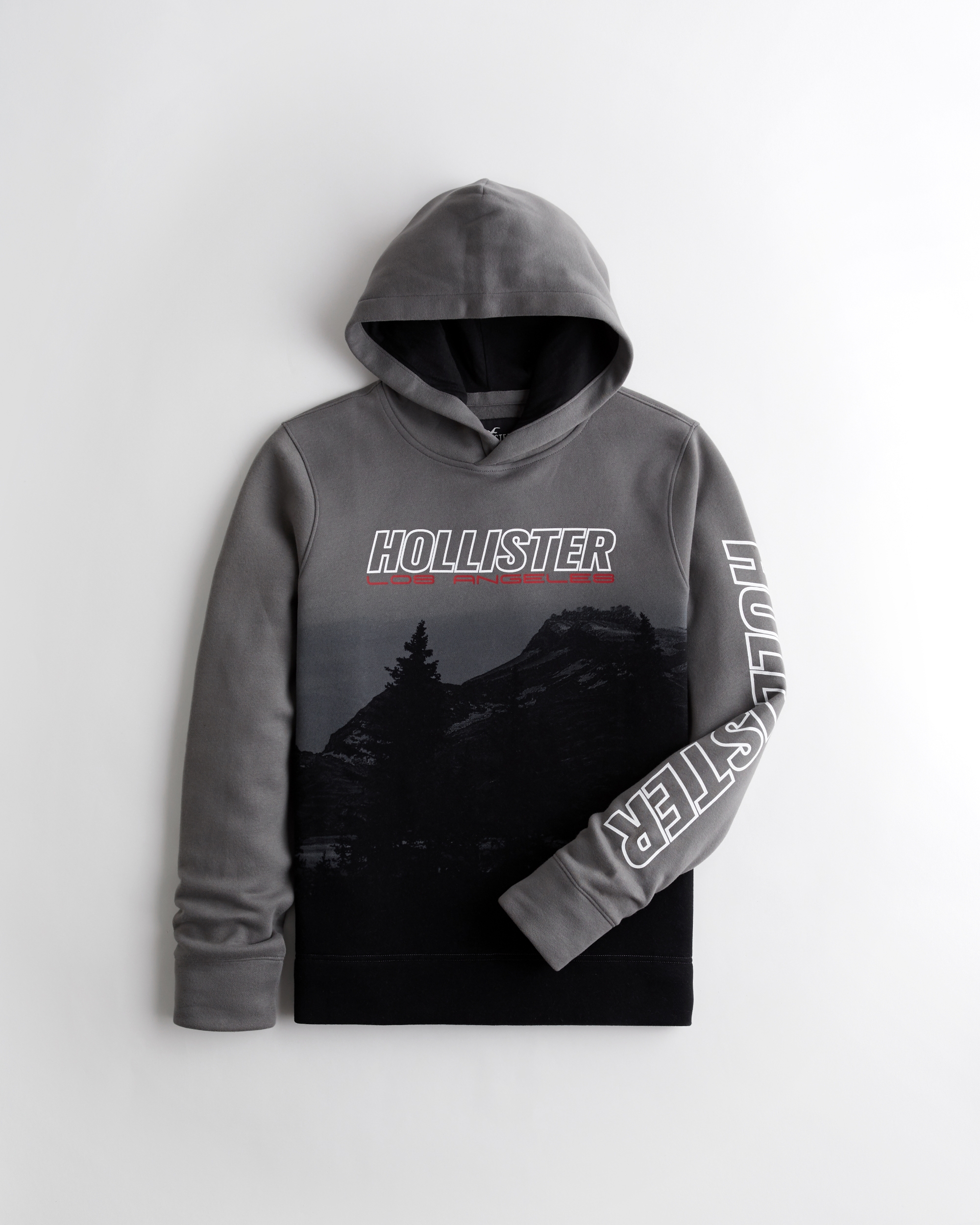 hollister black and white hoodie