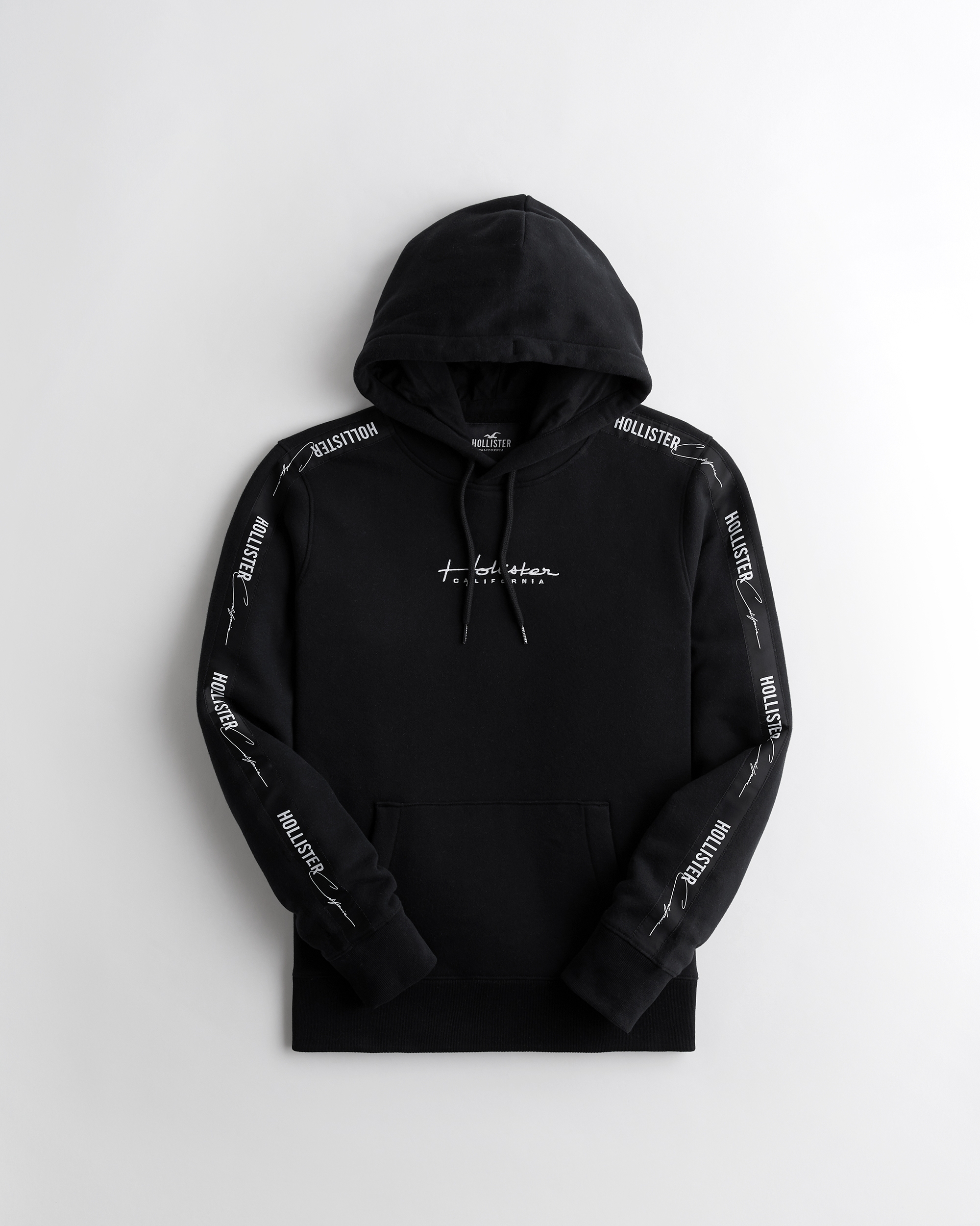 hollister black and white hoodie