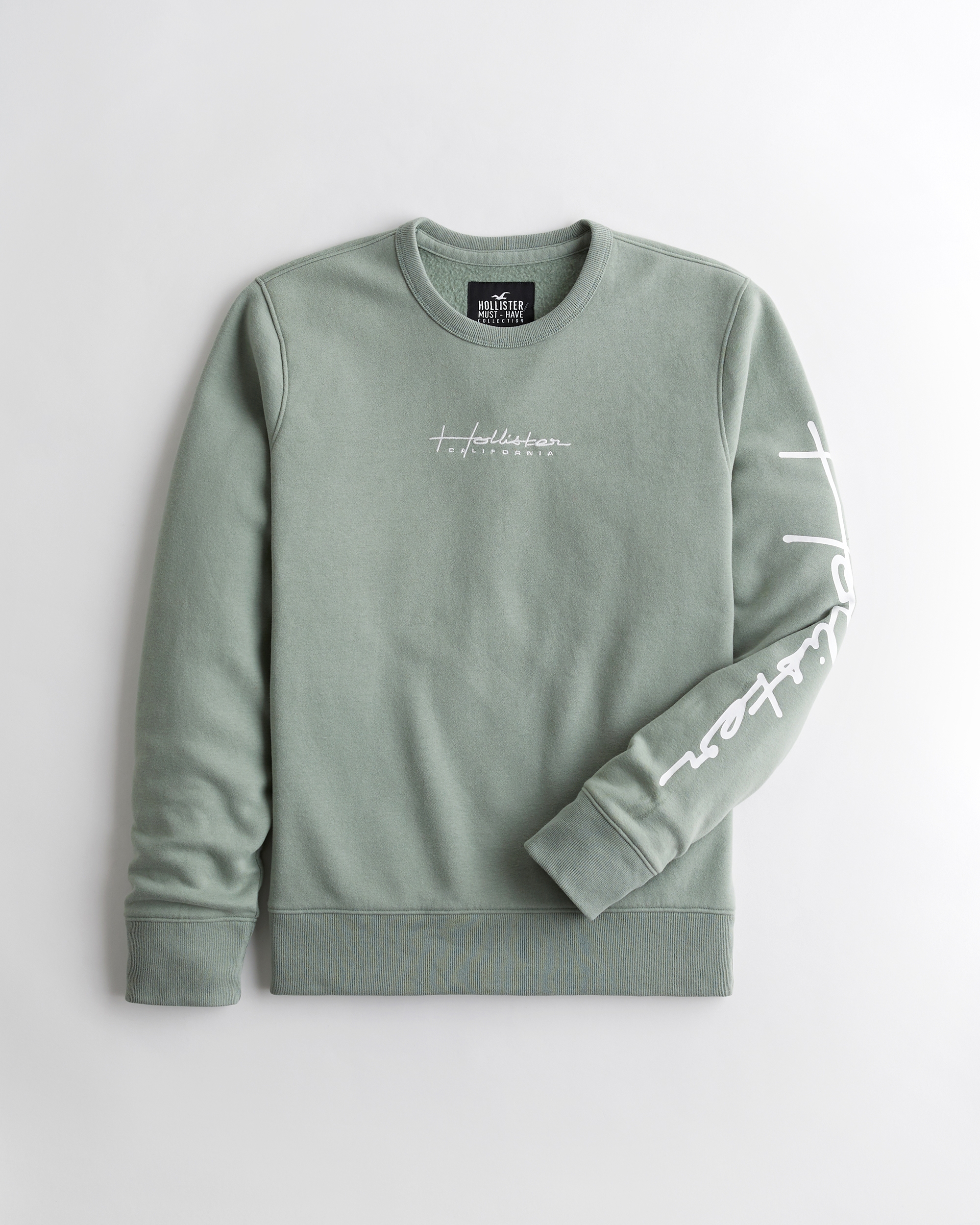 logo tape crewneck sweatshirt hollister GDC Kathua