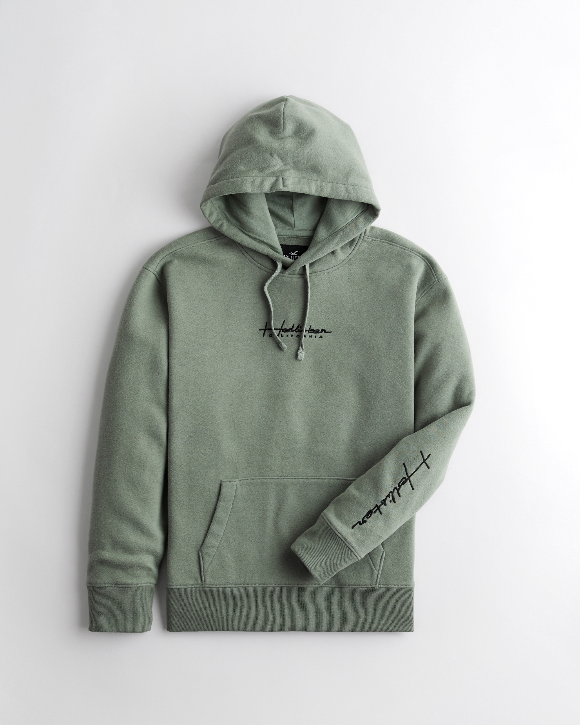 hollister black and white hoodie