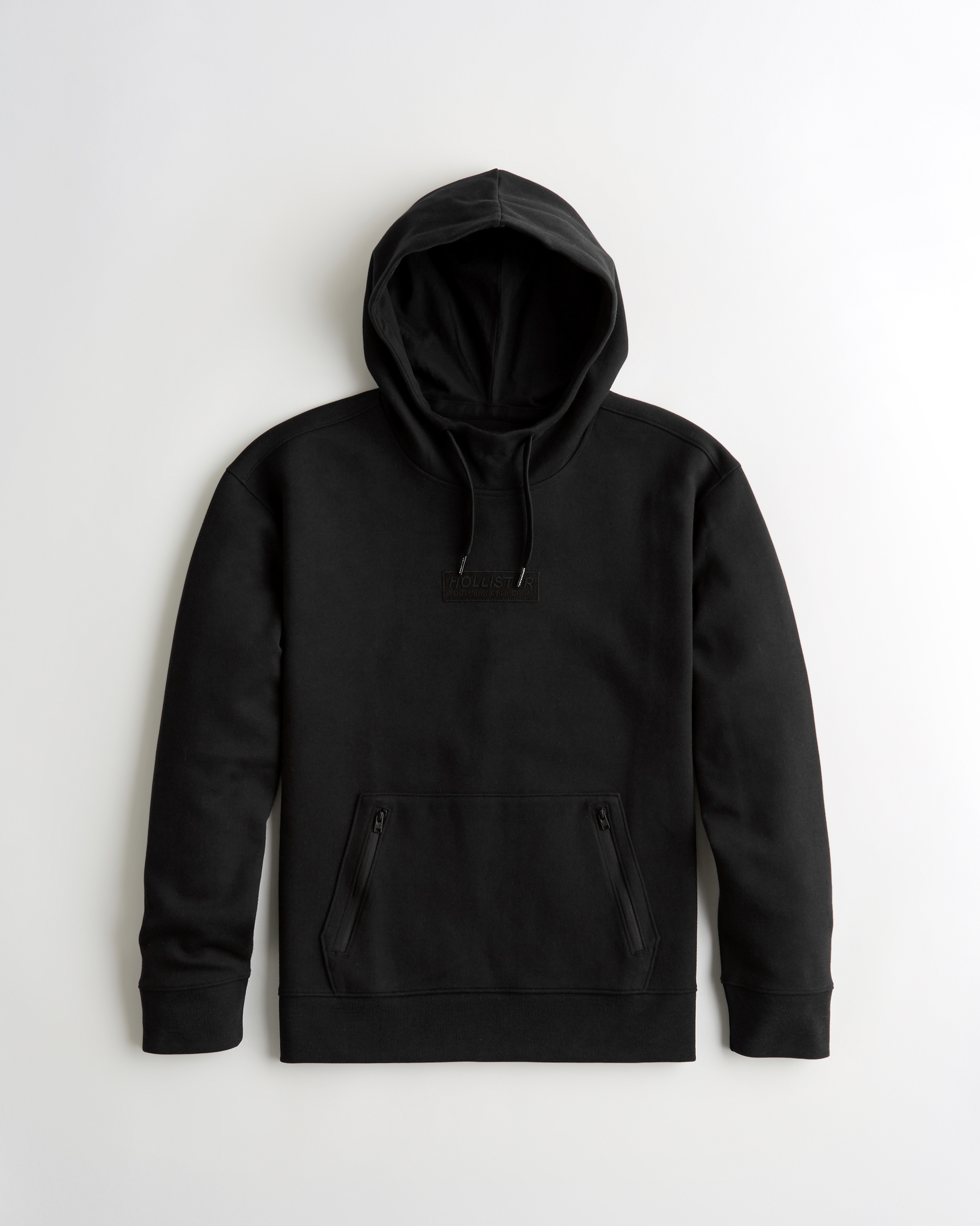 box logo hoodie black