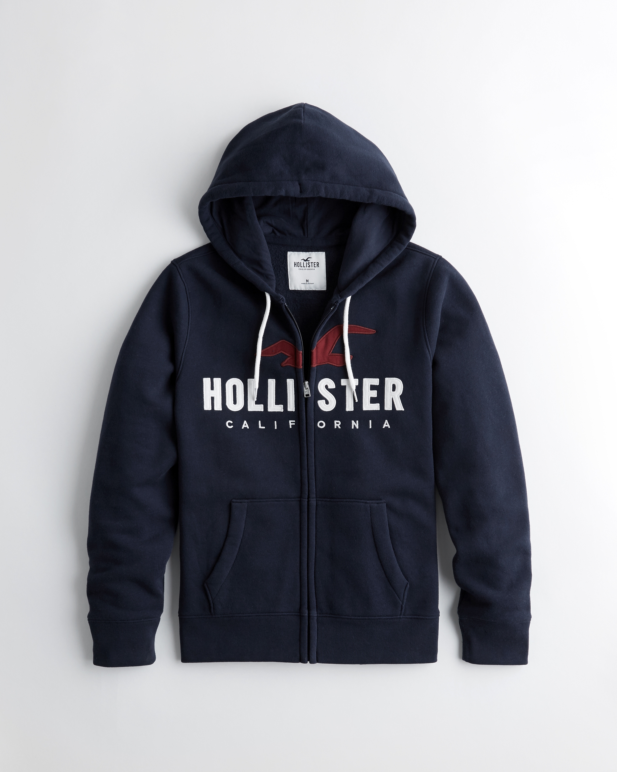 hollister full zip hoodie