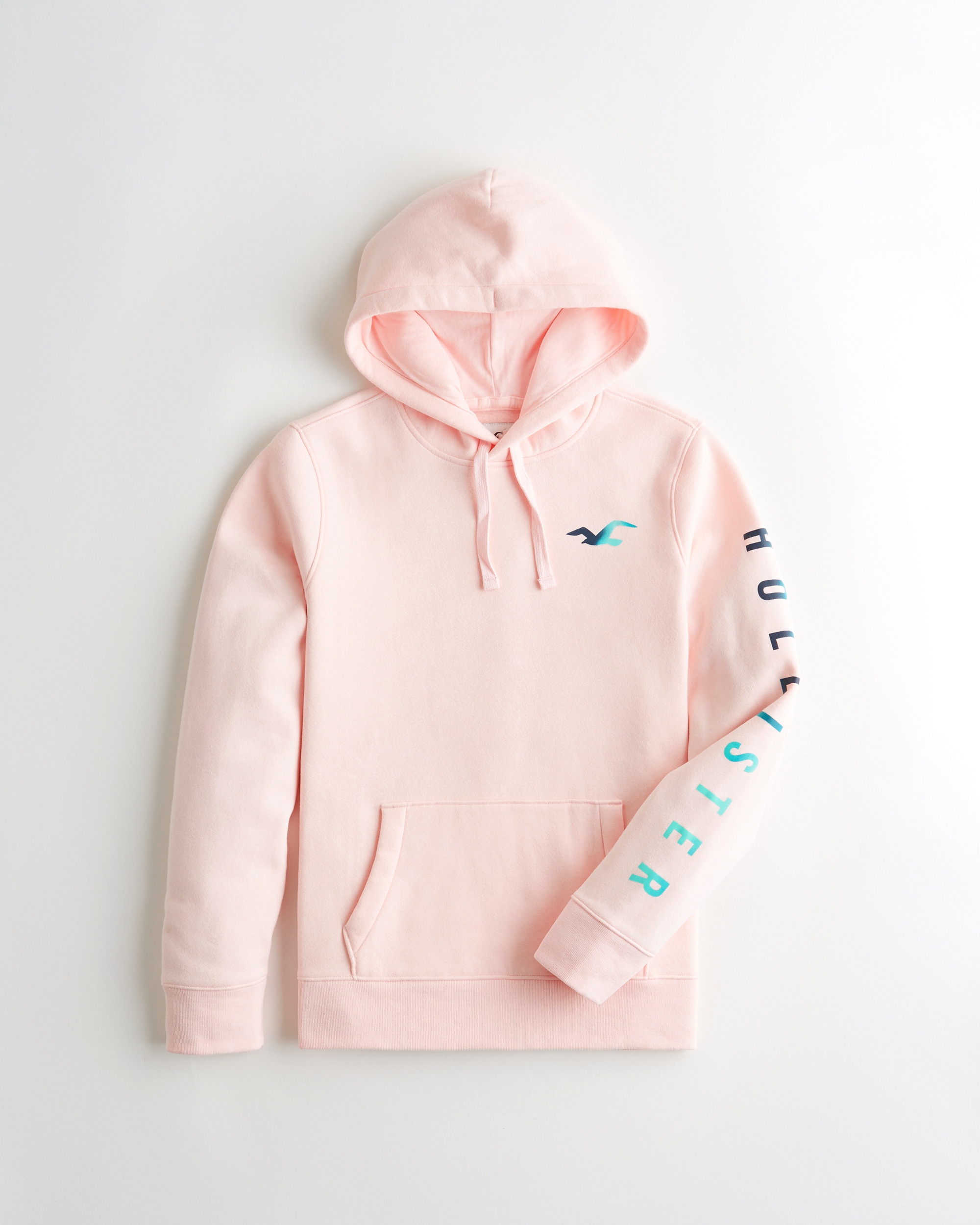 hollister printed logo hoodie