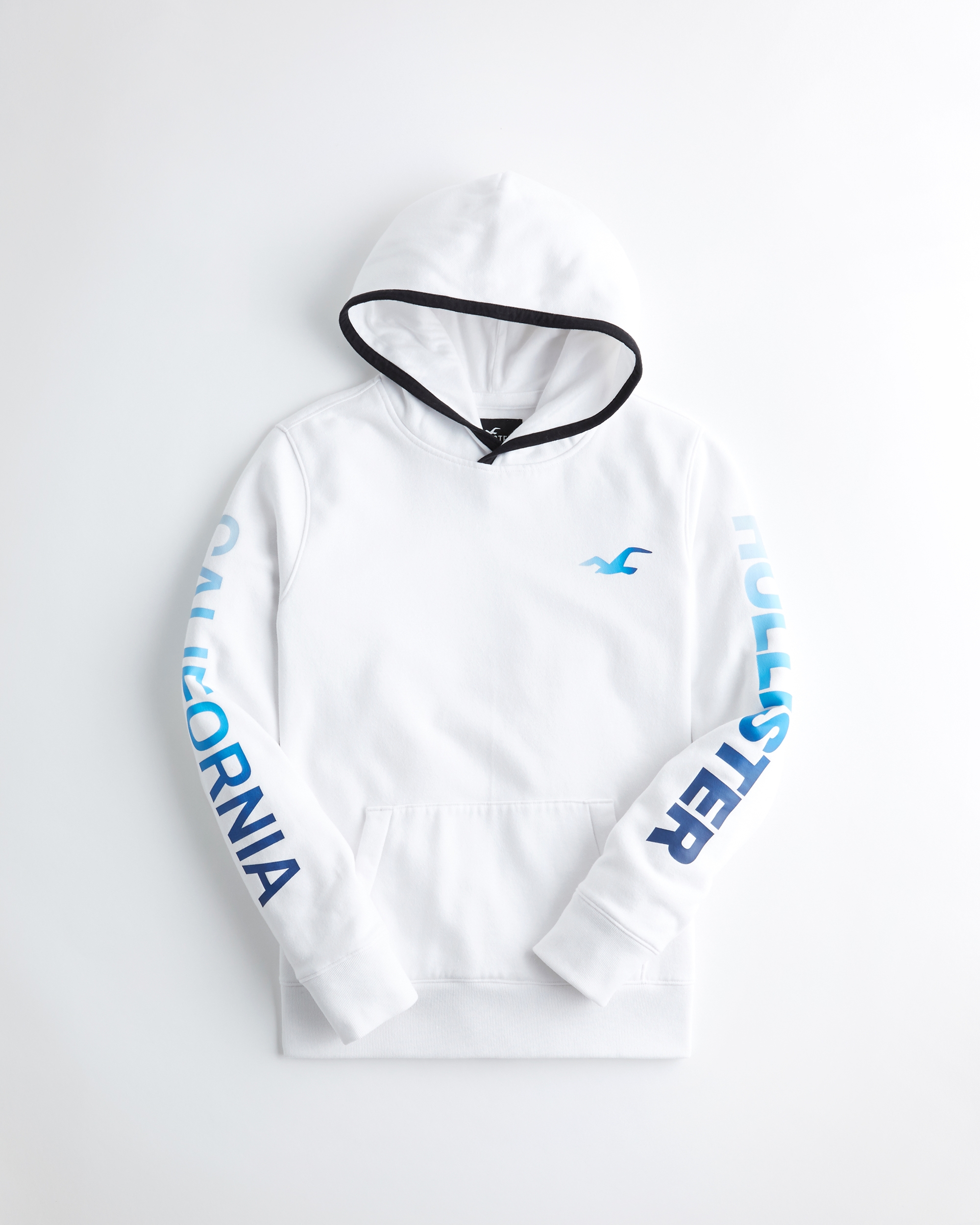 hollister printed logo hoodie