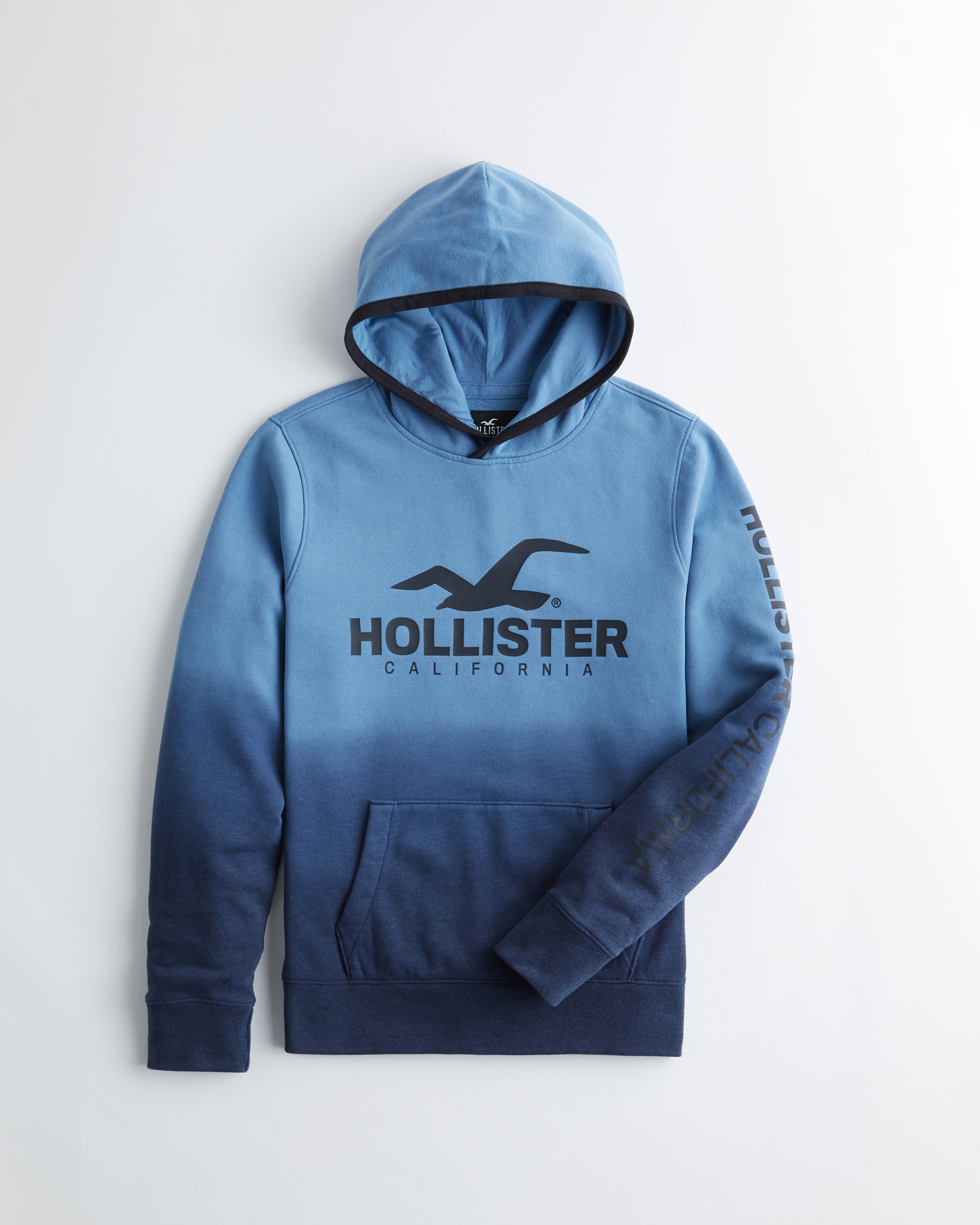 hollister blue hoodie