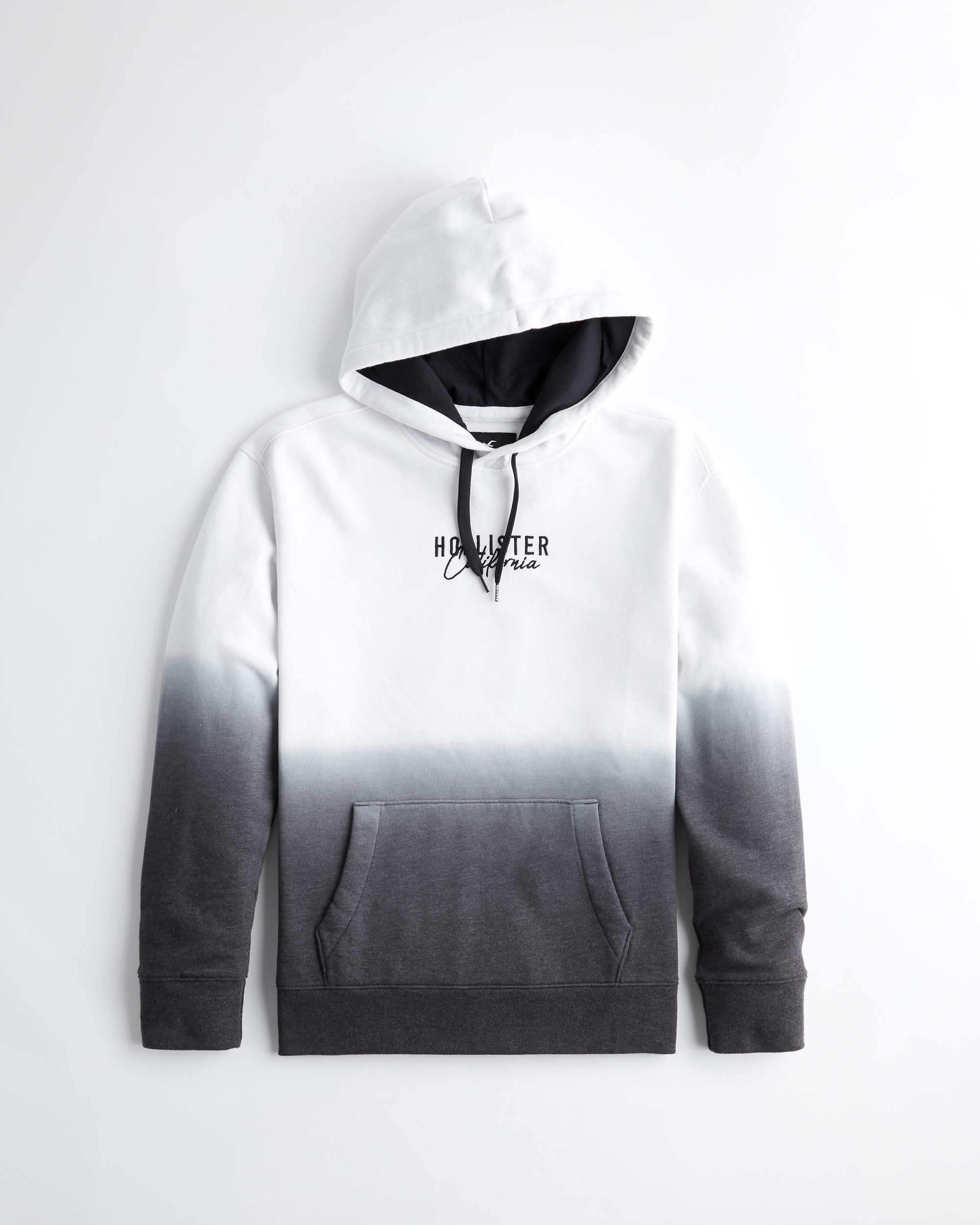 hollister ombre logo hoodie